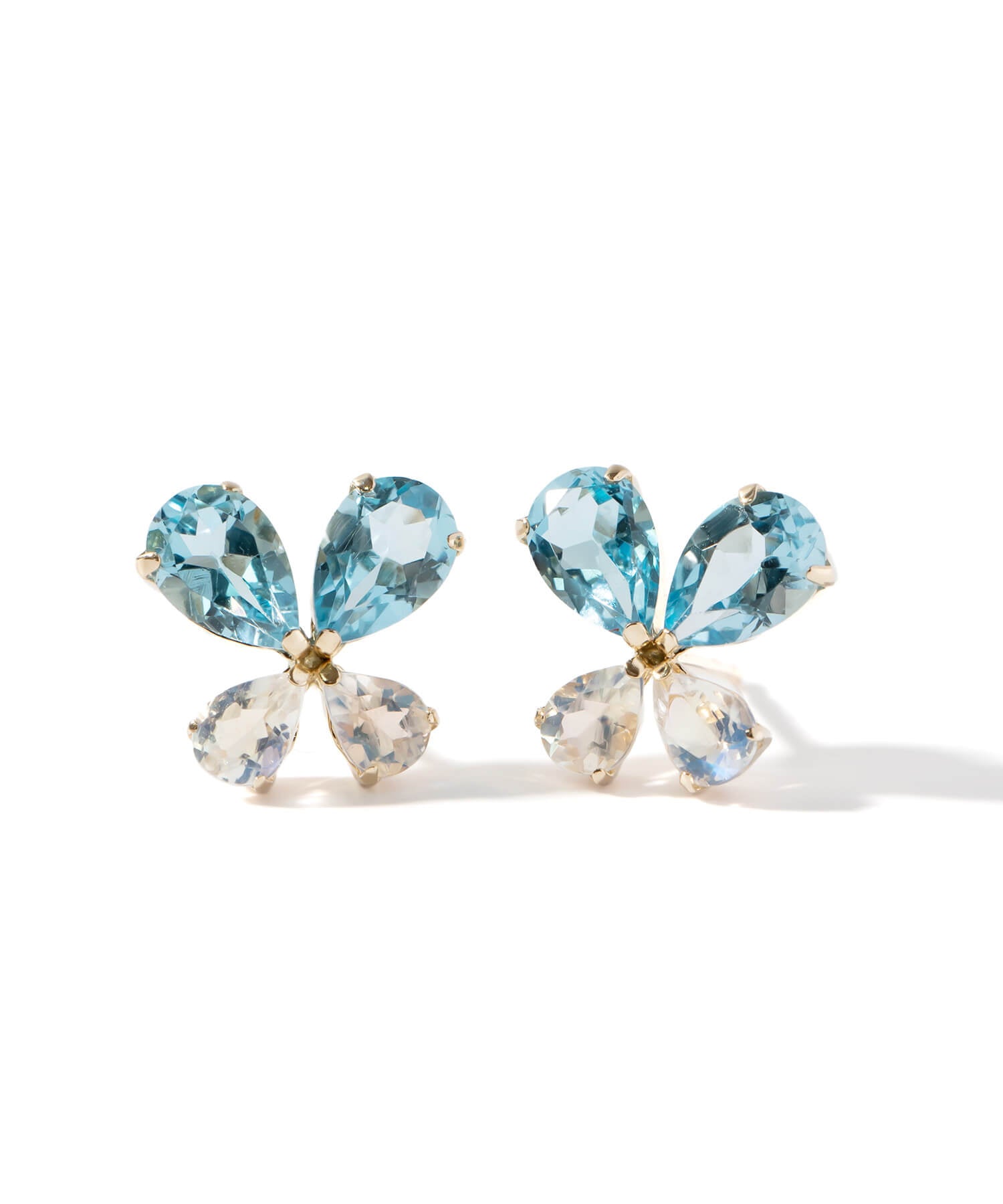 10K Gold Gemstone Butterfly Earring | TERRA-PAPILLON