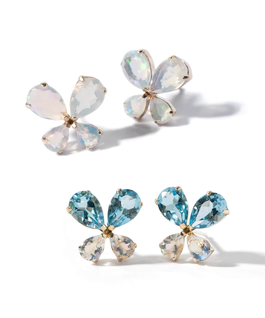 10K Gold Gemstone Butterfly Earring | TERRA-PAPILLON