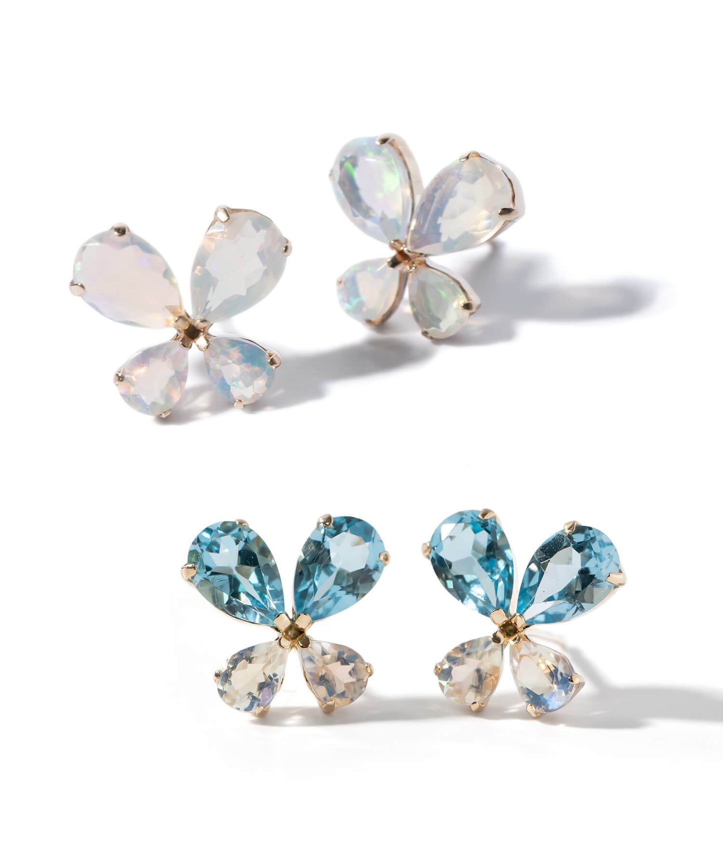 K10 Gemstone Butterfly Earring | TERRA-PAPILLON-PE