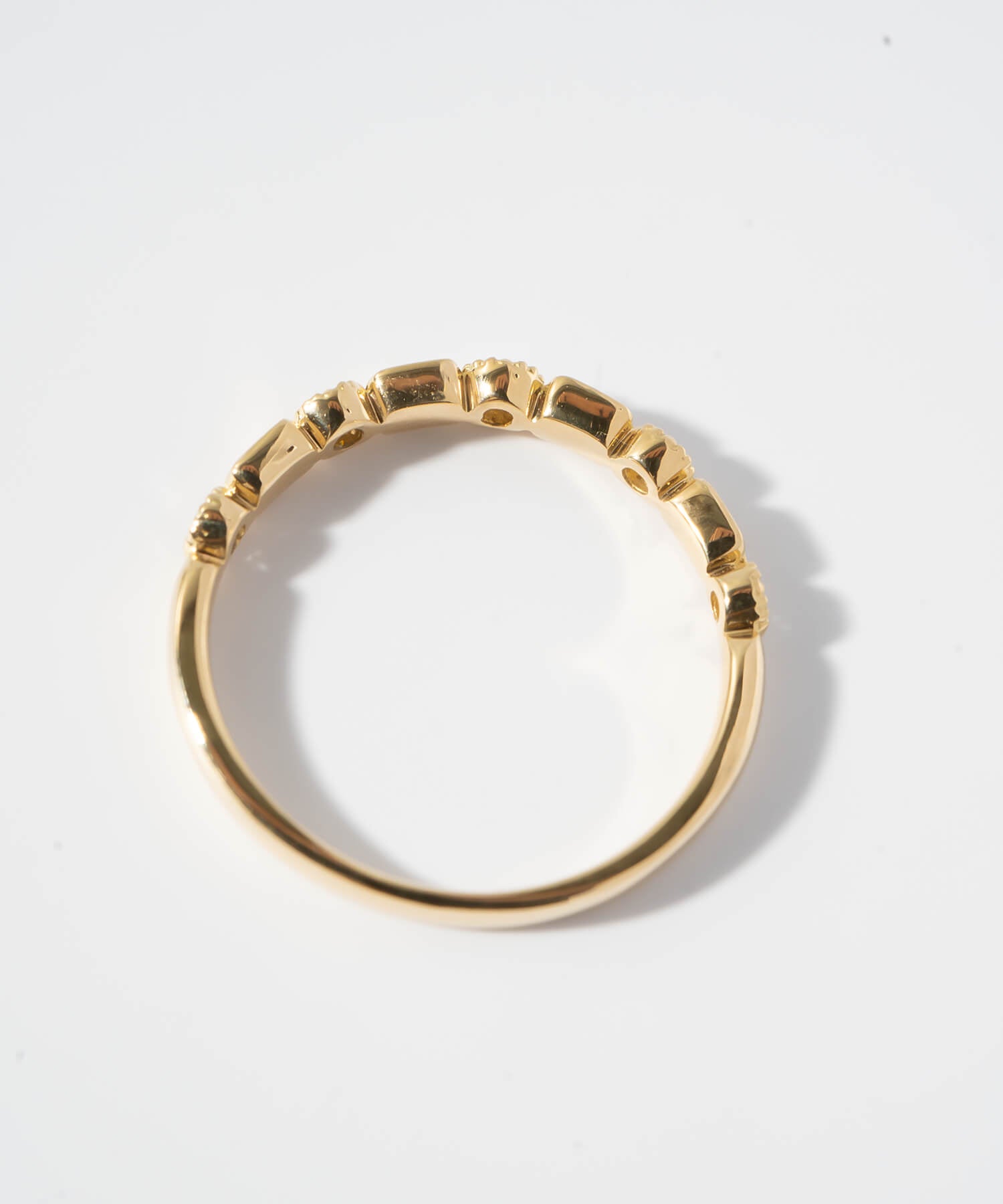 K18 Pulse Line Diamond Ring | TESSERA RING