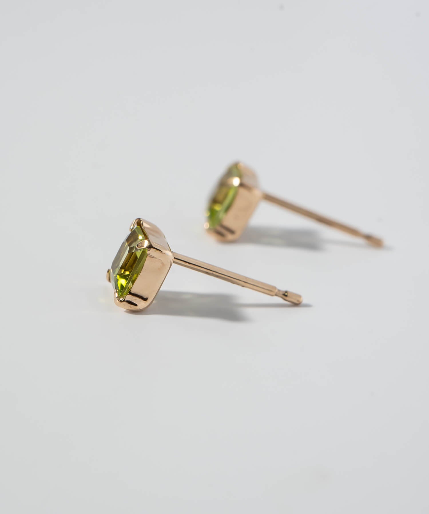 10K Gold Square Prism Earrings | TETRA ENA