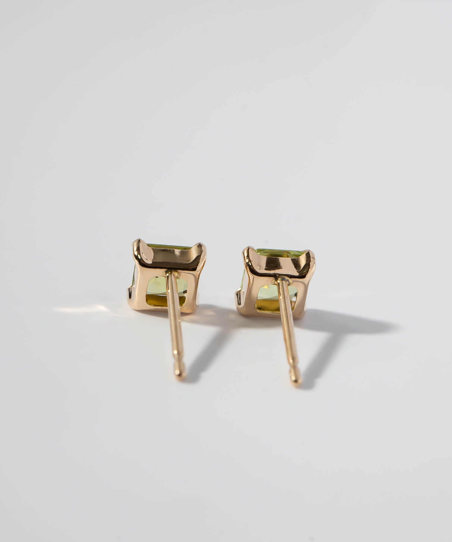 10K Gold Square Prism Earrings | TETRA ENA