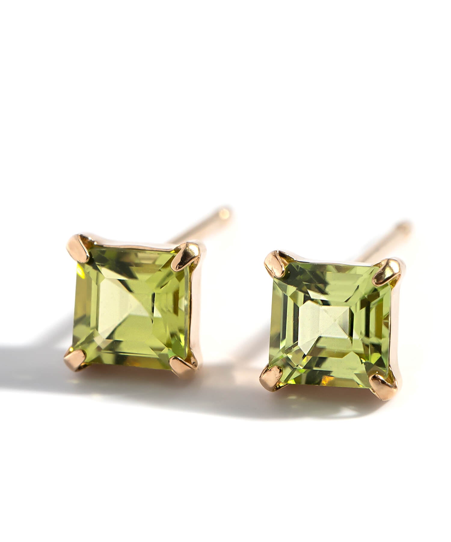 10K Gold Square Prism Earrings | TETRA ENA