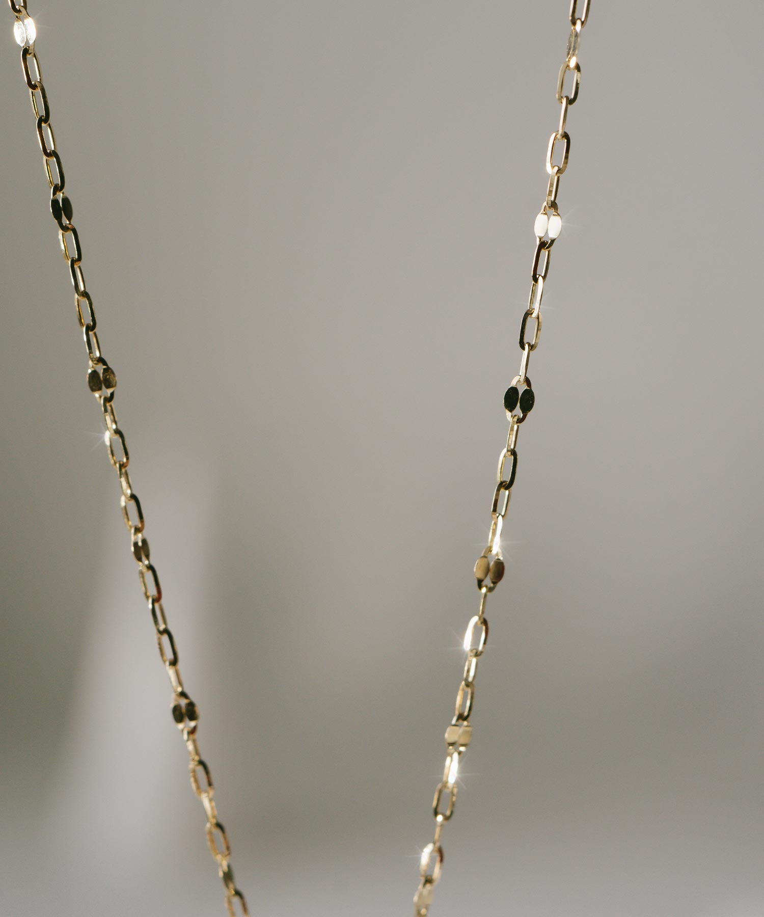 10K Gold Square Gemstone Dainty Necklace | TETRA-TVA