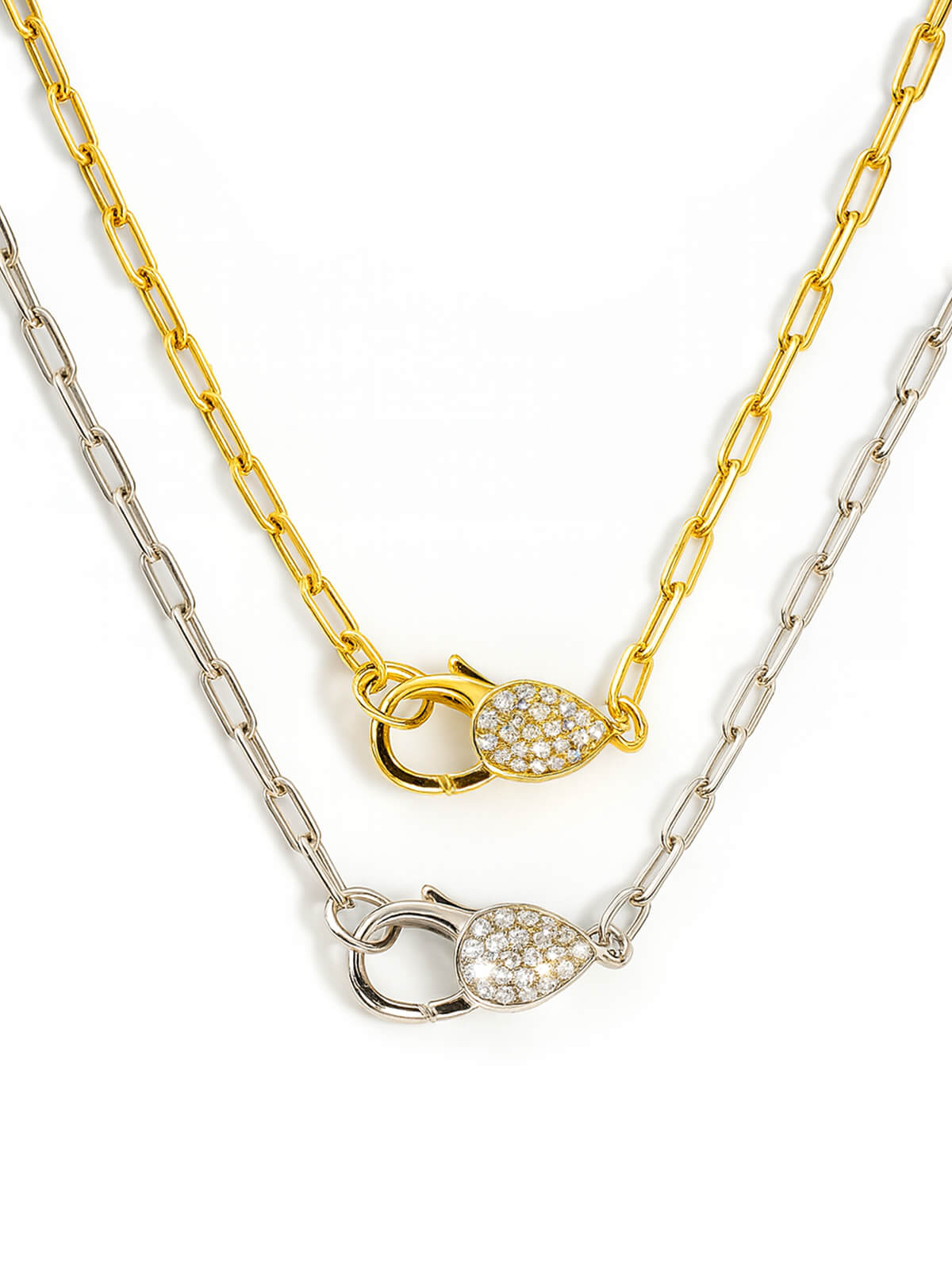 18K Gold Plated Sterling Silver Glint Hook Choker Necklace | TIEDRA