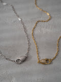 18K Gold Plated Sterling Silver Glint Hook Choker Necklace | TIEDRA