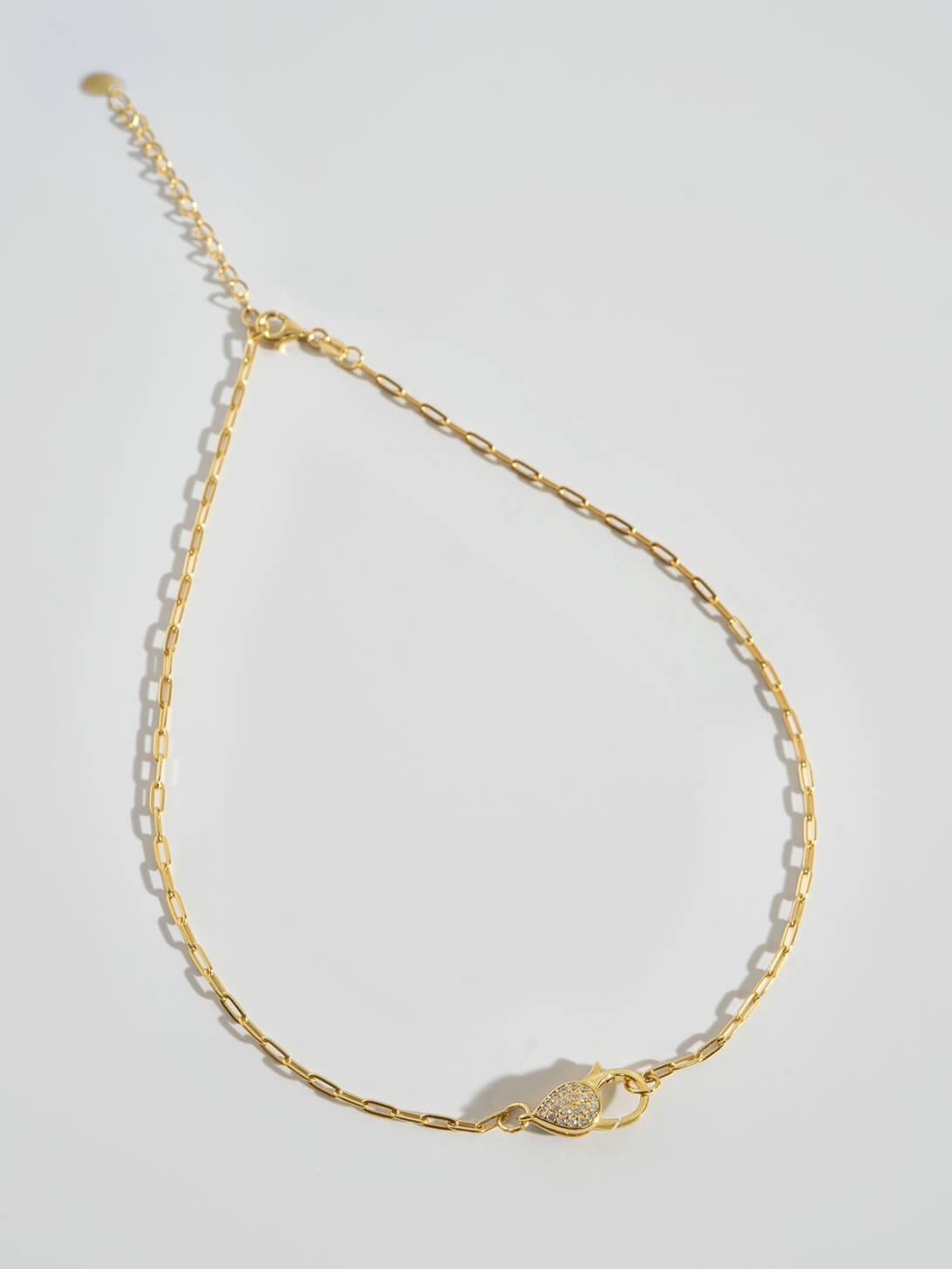 18K Gold Plated Sterling Silver Glint Hook Choker Necklace | TIEDRA