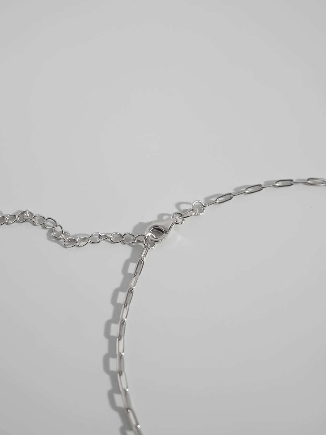 Silver925 glint hook choker Necklace | TIEDRA NECKLACE