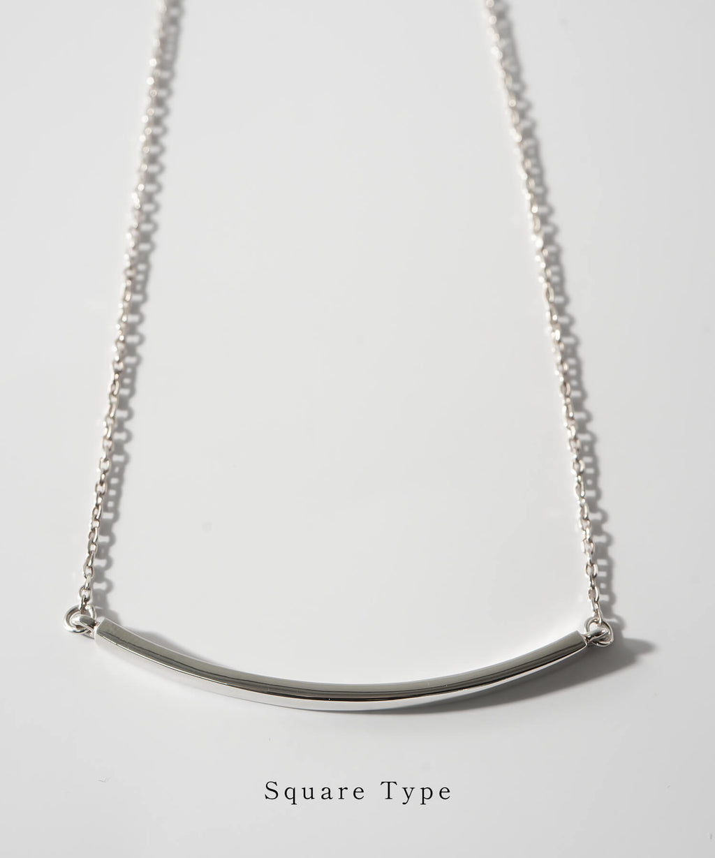 Smile Line Bar Necklace TIGO - 18K Gold Plated Sterling Silver