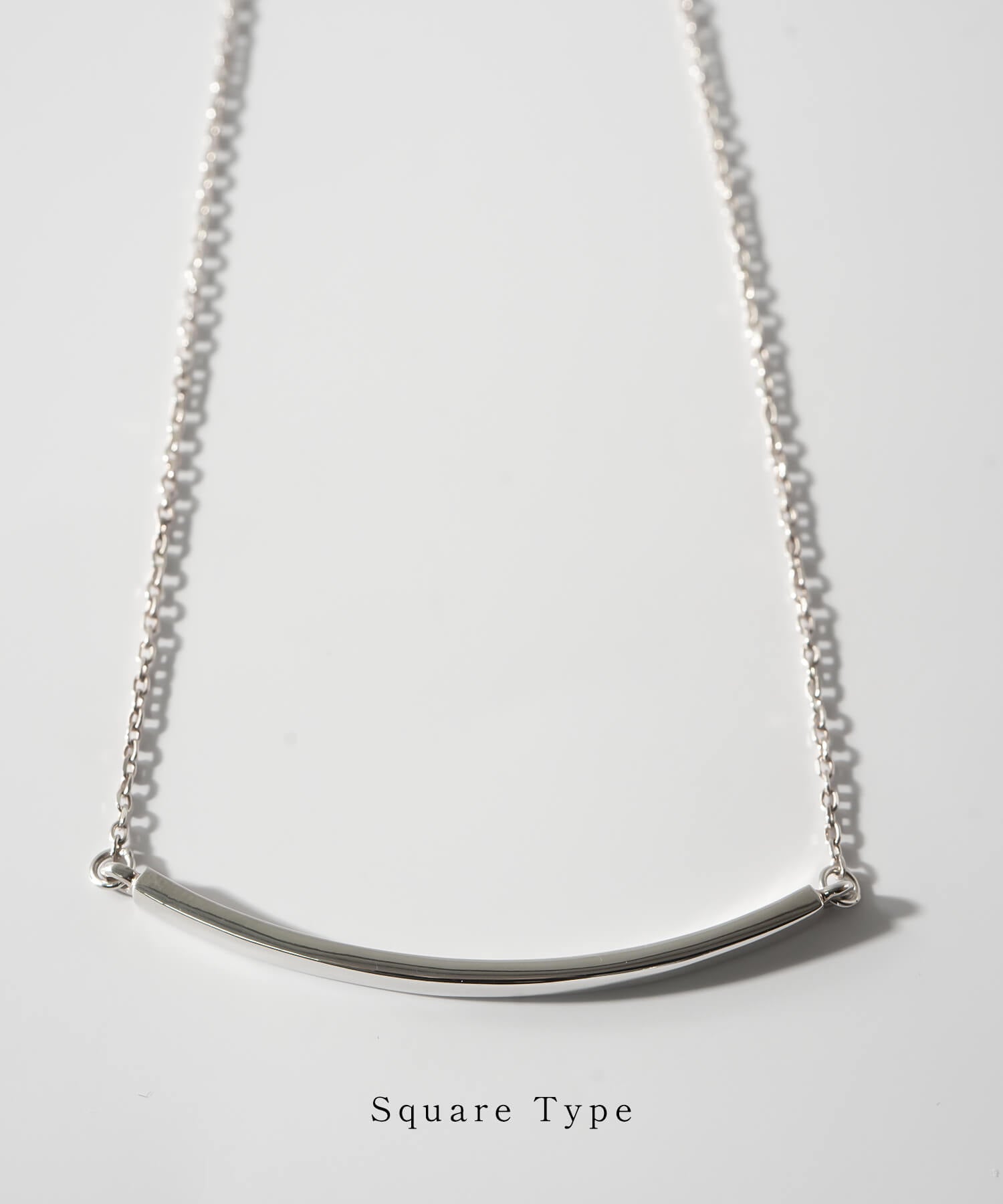 Smile Line Bar Necklace TIGO - 18K Gold Plated Sterling Silver