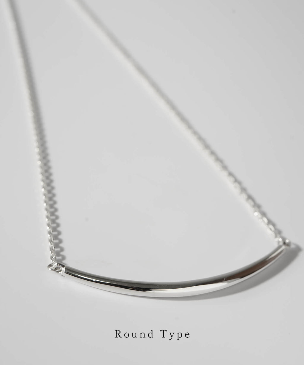 Smile Line Bar Necklace TIGO - 18K Gold Plated Sterling Silver