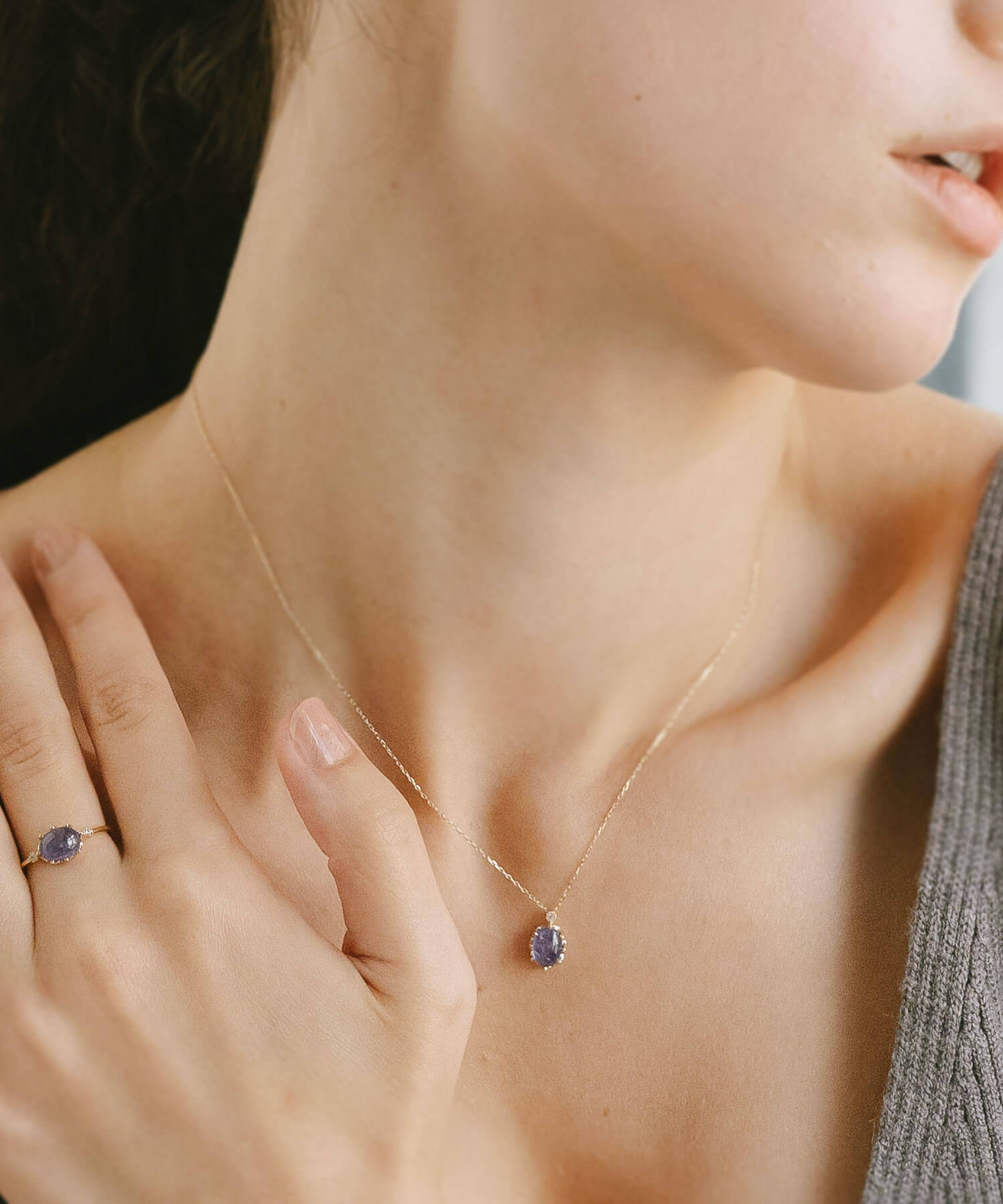 Oval Cabochon Necklace | ELIA-ETT