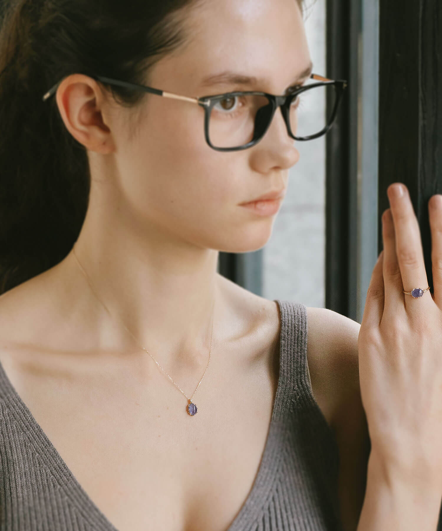 Oval Cabochon Necklace | ELIA-ETT