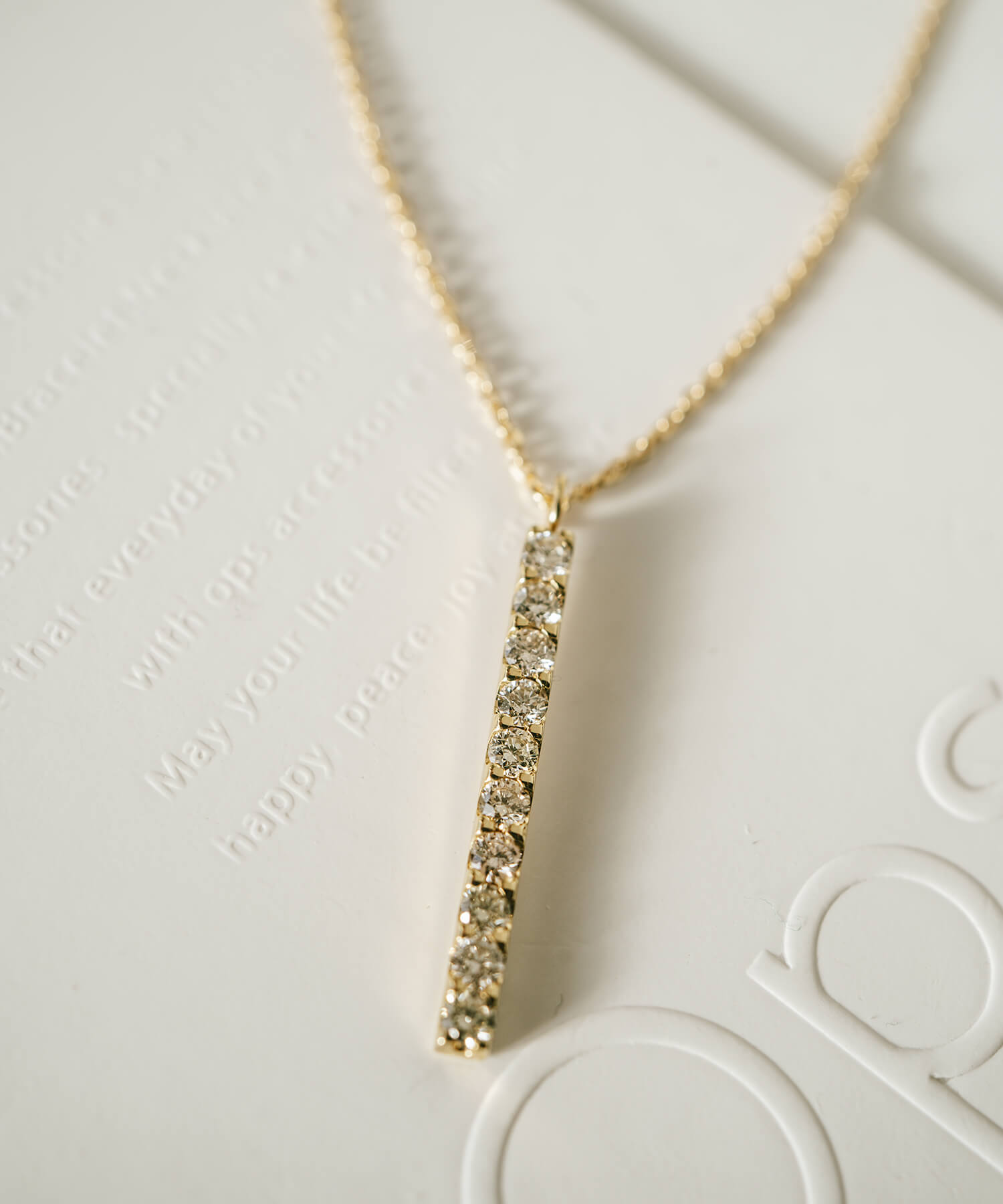 18K Gold Diamond Cascade Necklace | TUPLET LUCERE