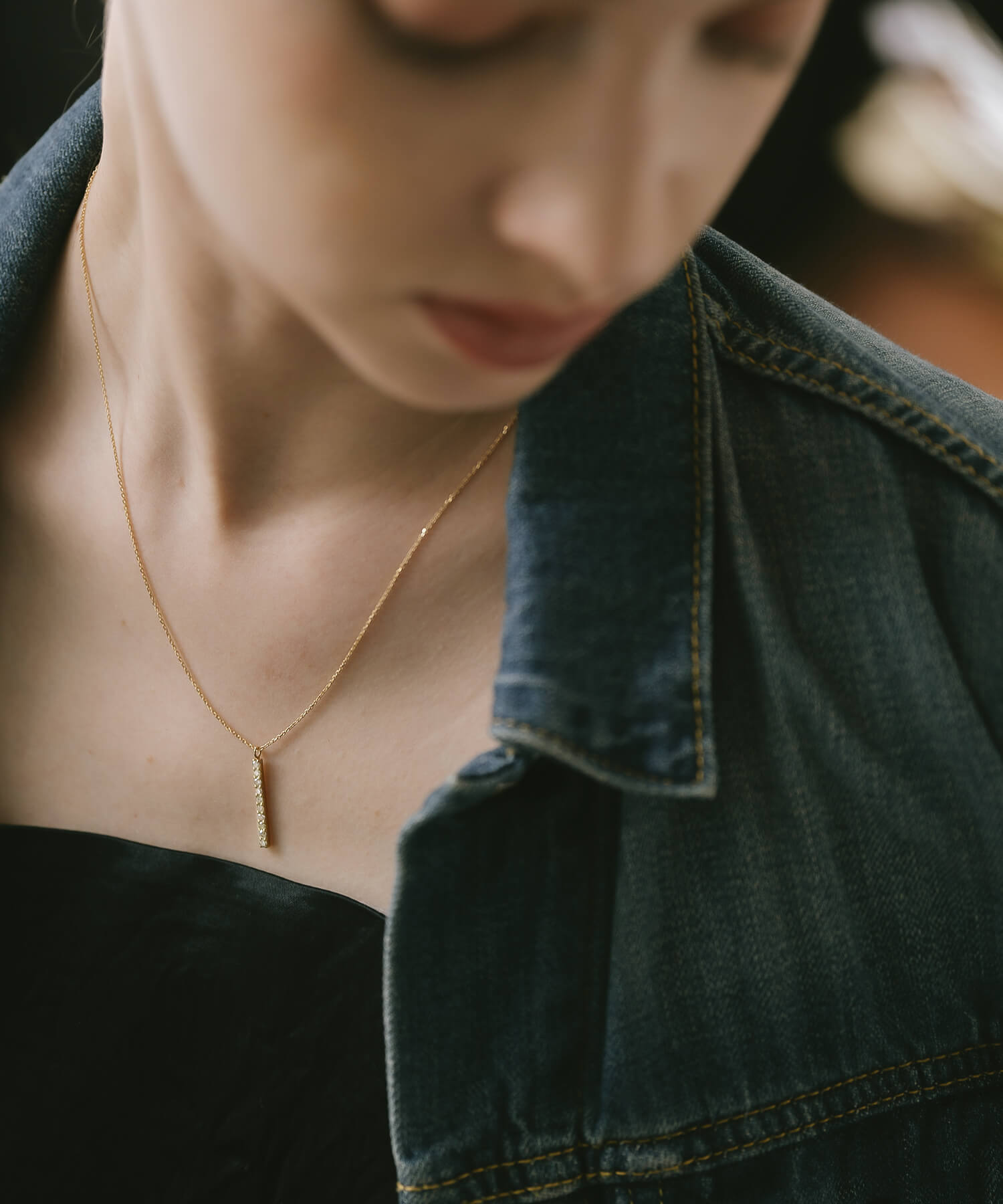 18K Gold Diamond Cascade Necklace | TUPLET LUCERE