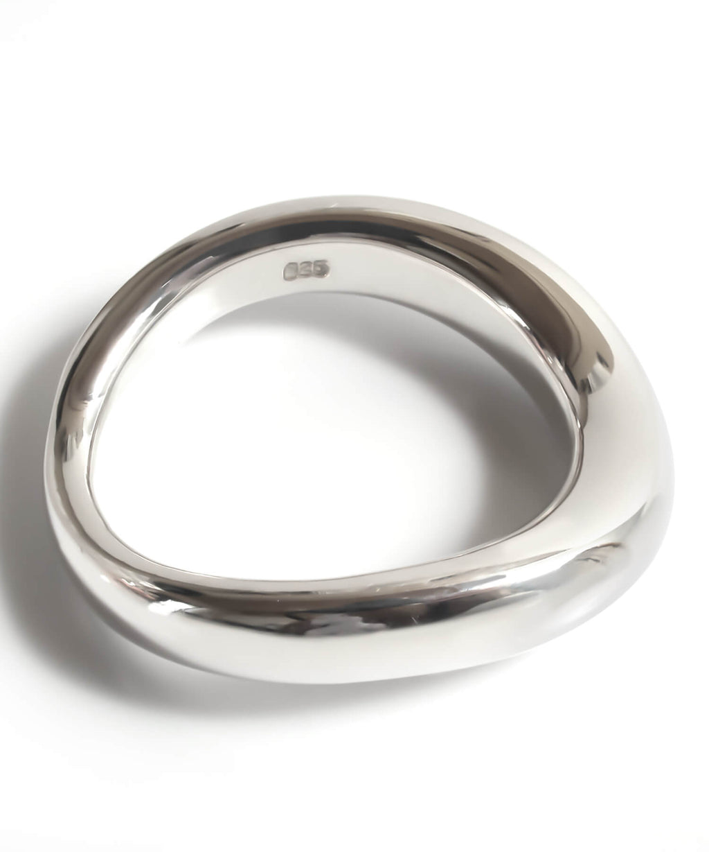 18K Gold Plated Sterling Silver Hand Forged Wavy Ring | ULUA