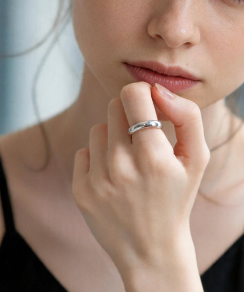 18K Gold Plated Sterling Silver Hand Forged Wavy Ring | ULUA