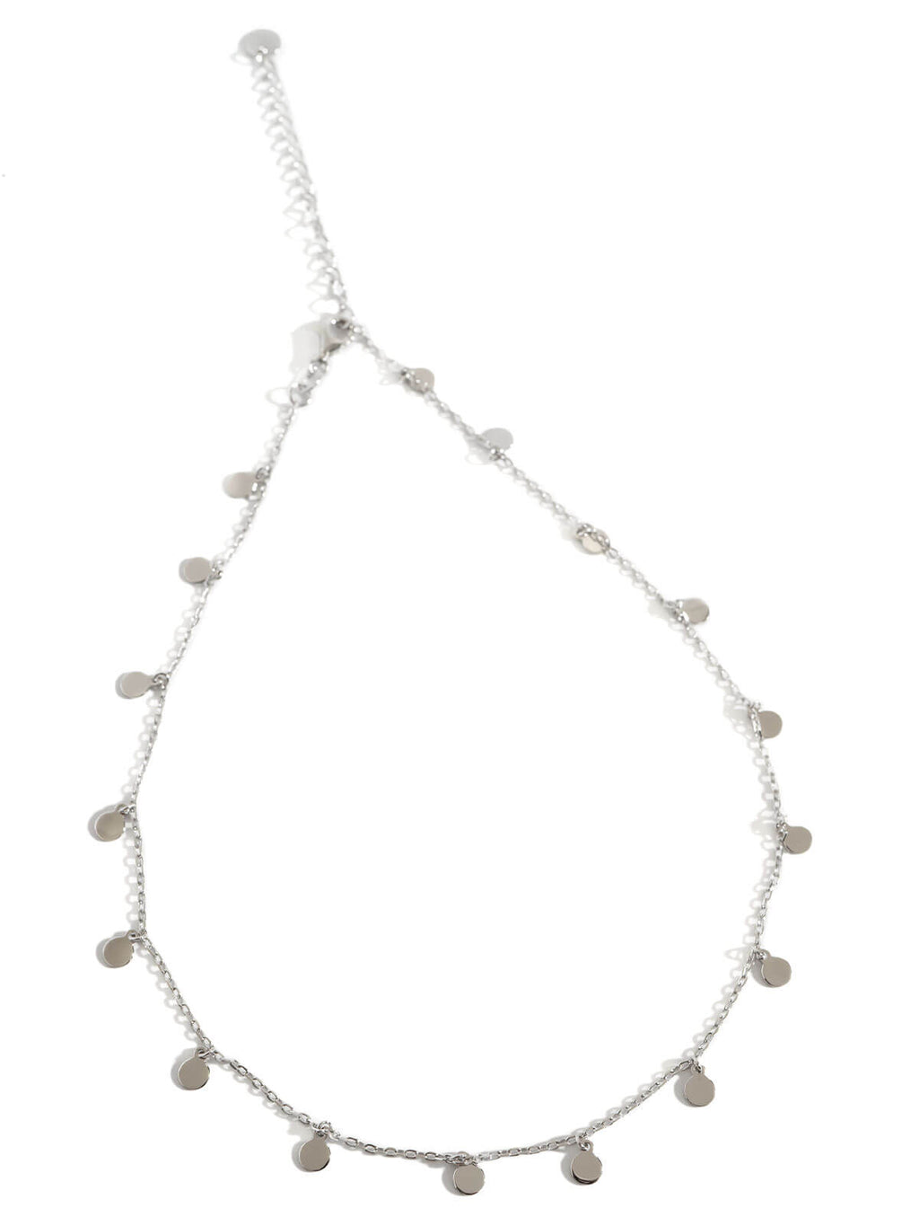18K Gold Plated Sterling Silver Soft Sway Fringe Necklace | VELIALA