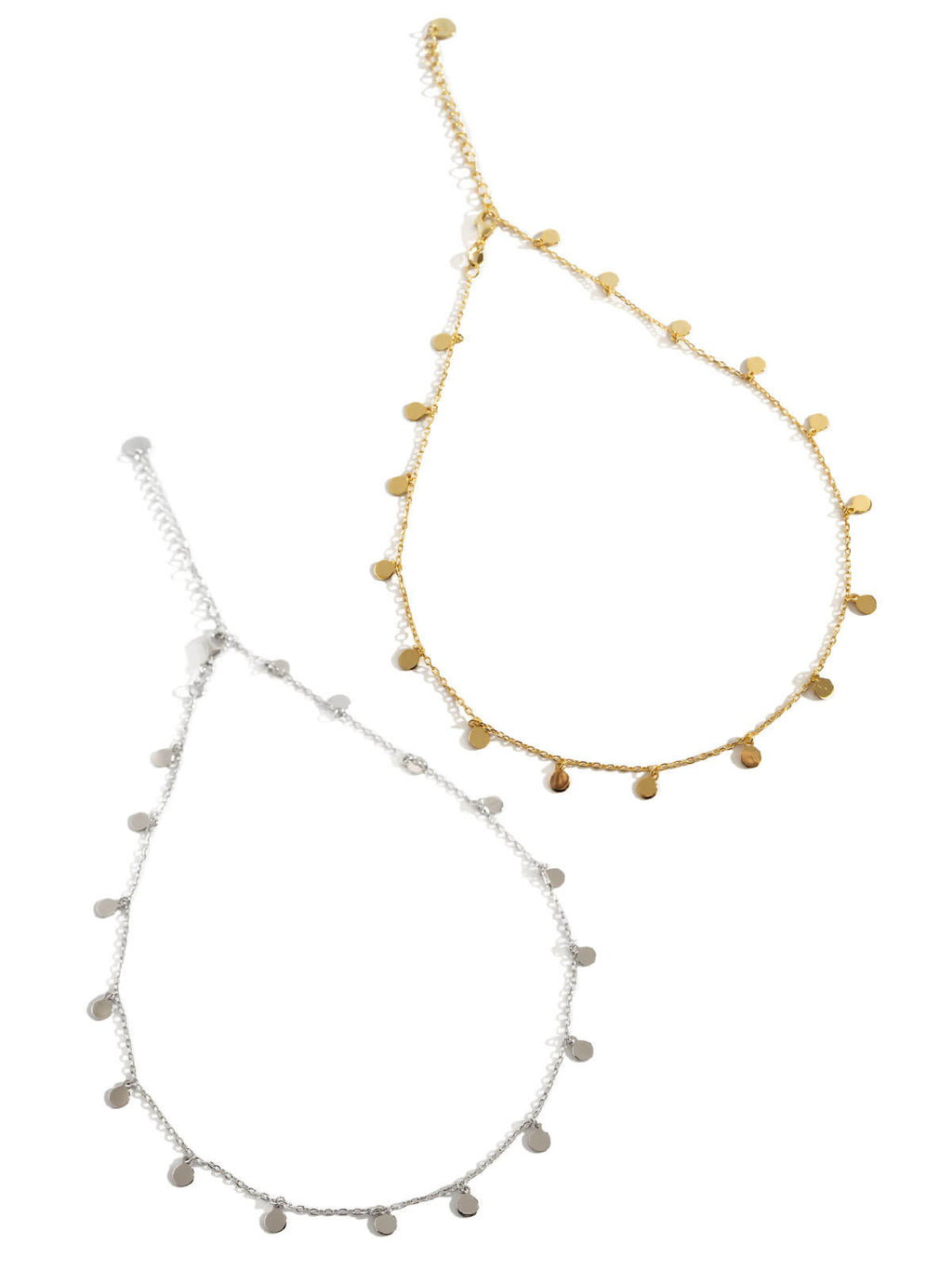 18K Gold Plated Sterling Silver Soft Sway Fringe Necklace | VELIALA