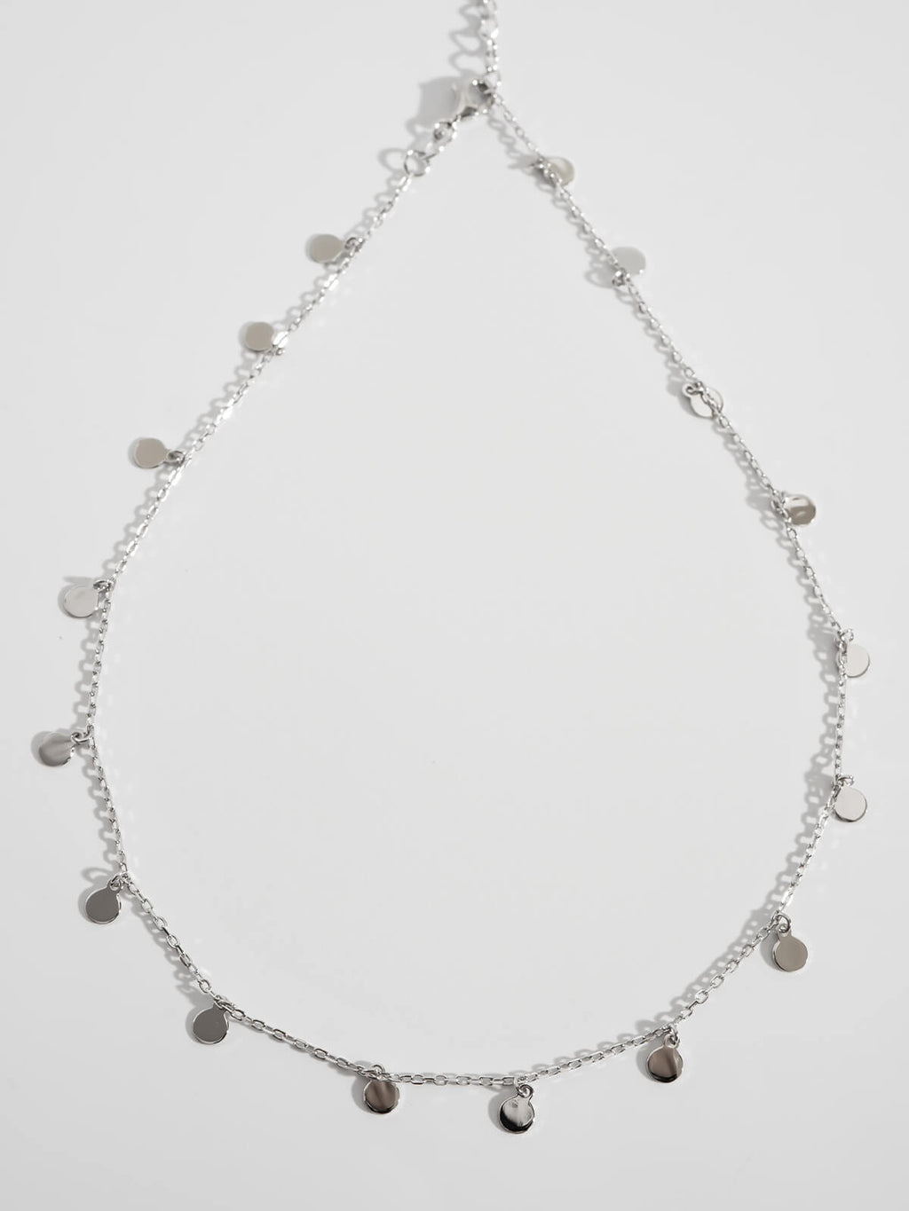 18K Gold Plated Sterling Silver Soft Sway Fringe Necklace | VELIALA
