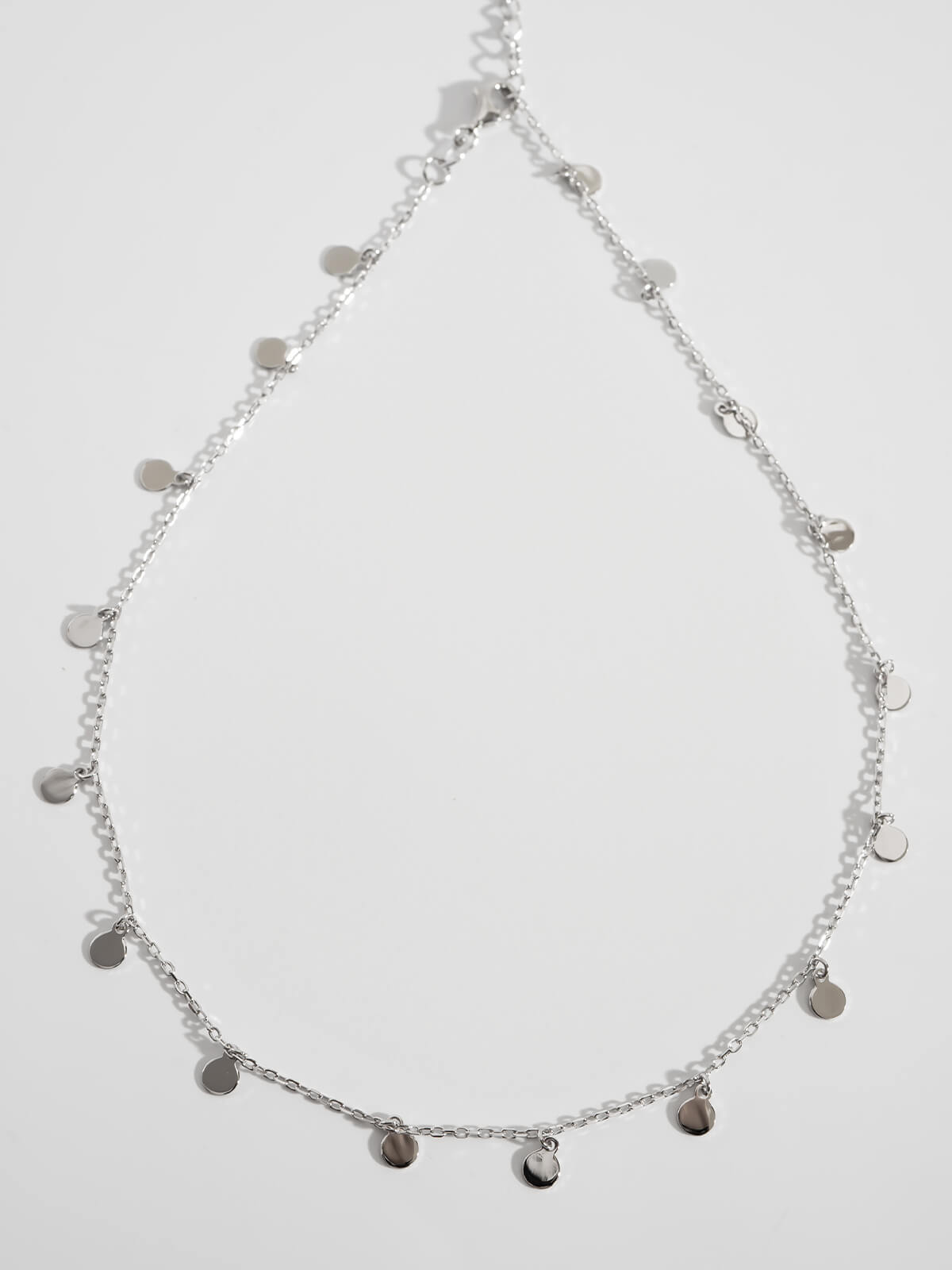 18K Gold Plated Sterling Silver Soft Sway Fringe Necklace | VELIALA