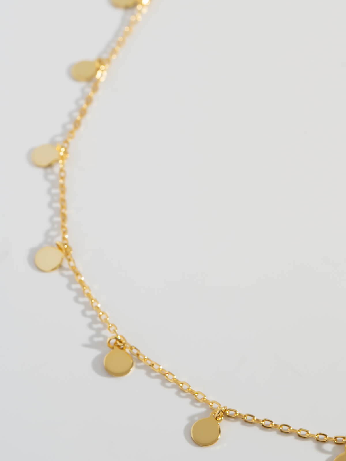 18K Gold Plated Sterling Silver Soft Sway Fringe Necklace | VELIALA