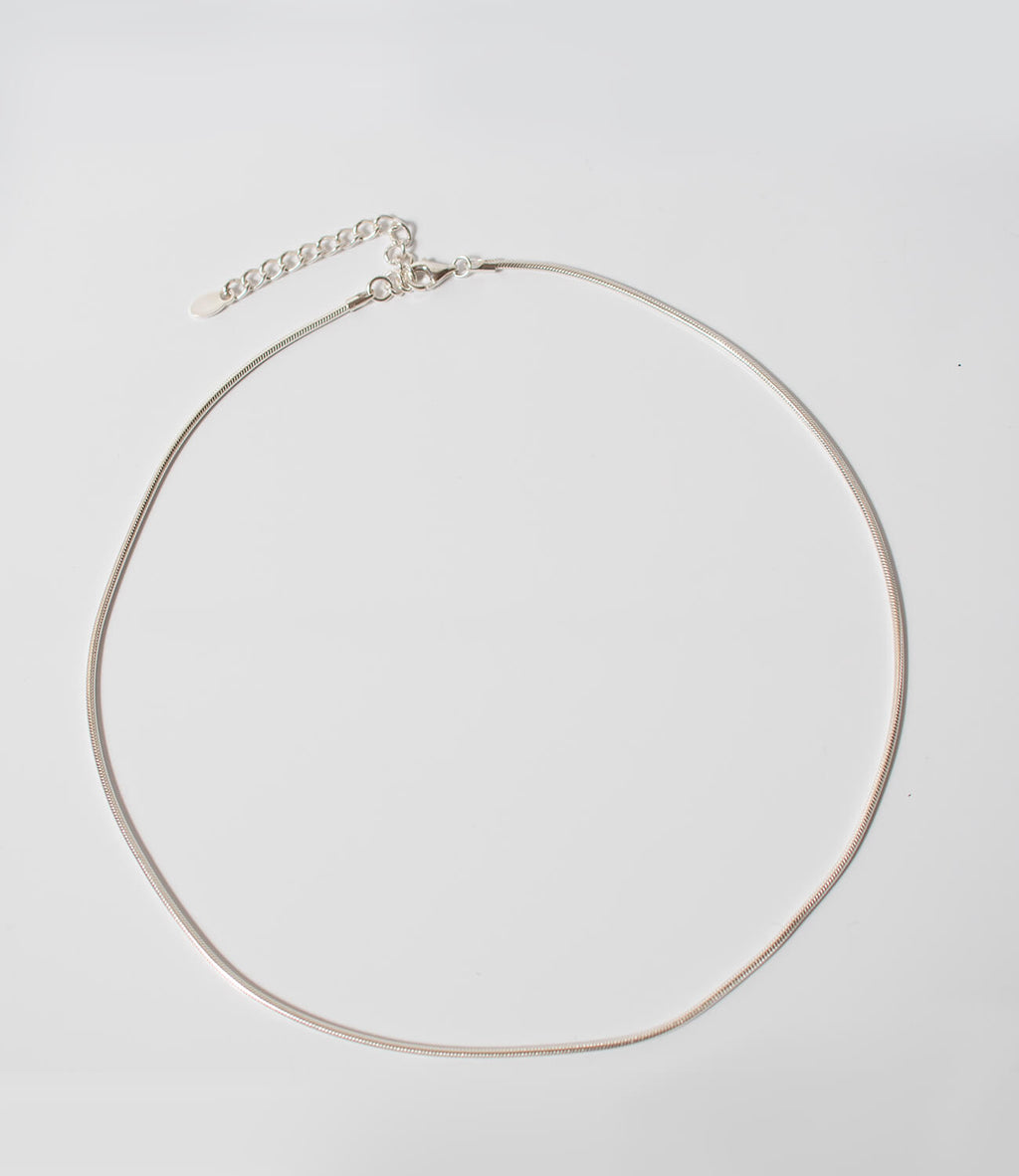 18K Gold Plated Sterling Silver Snake Chain Necklace | VENEC
