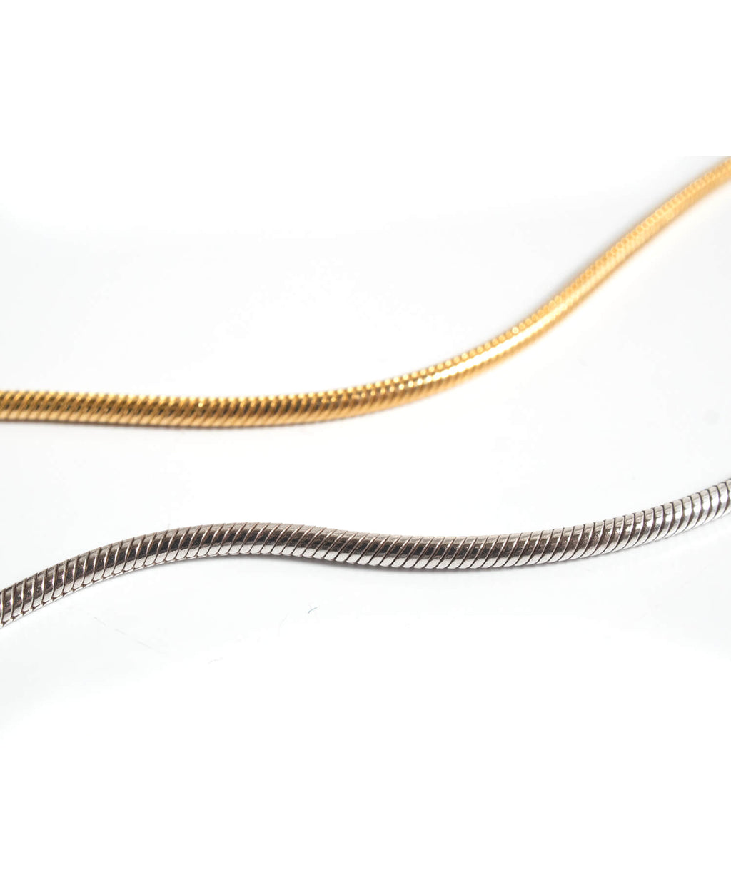 18K Gold Plated Sterling Silver Snake Chain Necklace | VENEC
