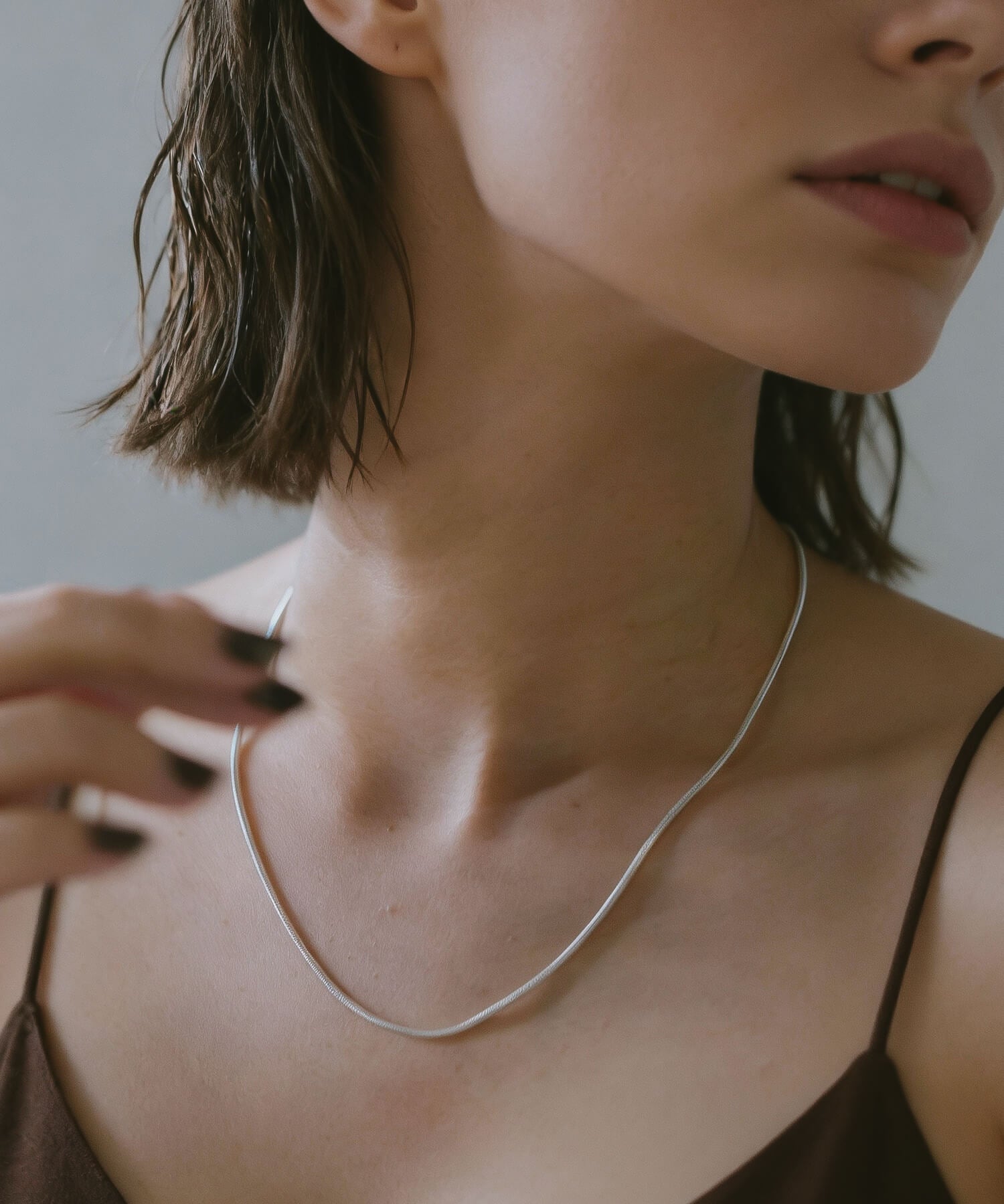 18K Gold Plated Sterling Silver Snake Chain Necklace | VENEC