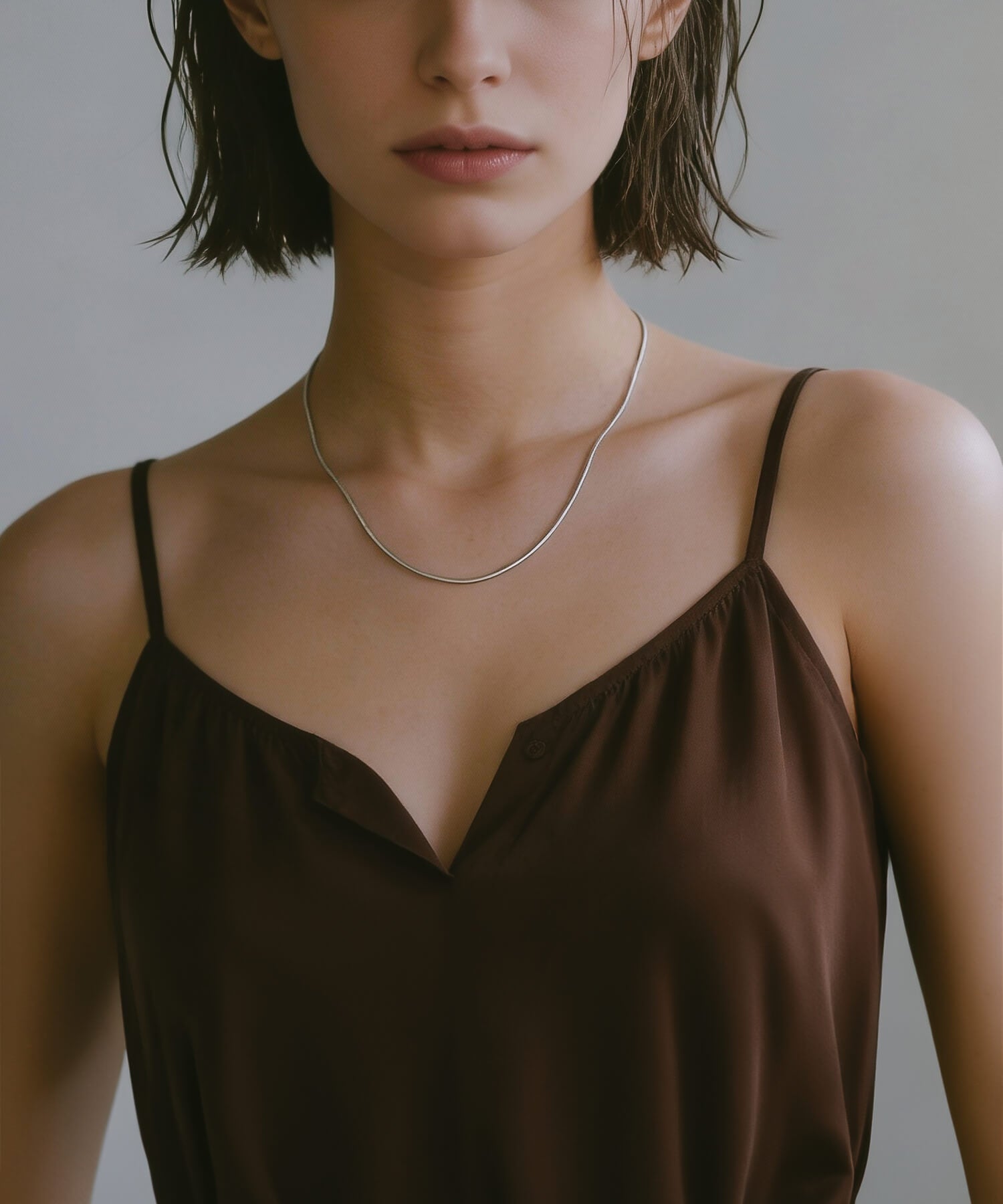 18K Gold Plated Sterling Silver Snake Chain Necklace | VENEC