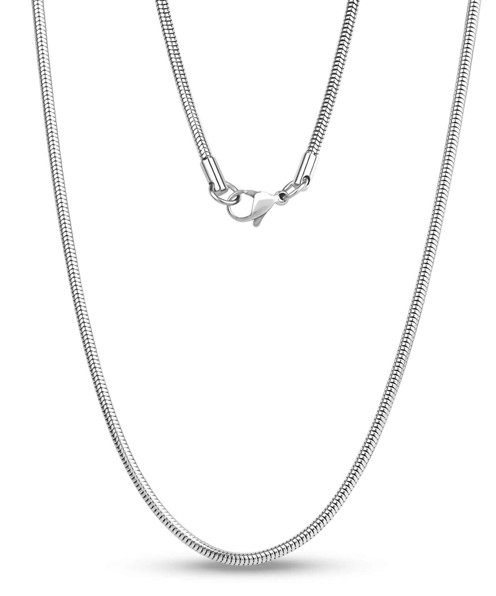 18K Gold Plated Sterling Silver Snake Chain Necklace | VENEC