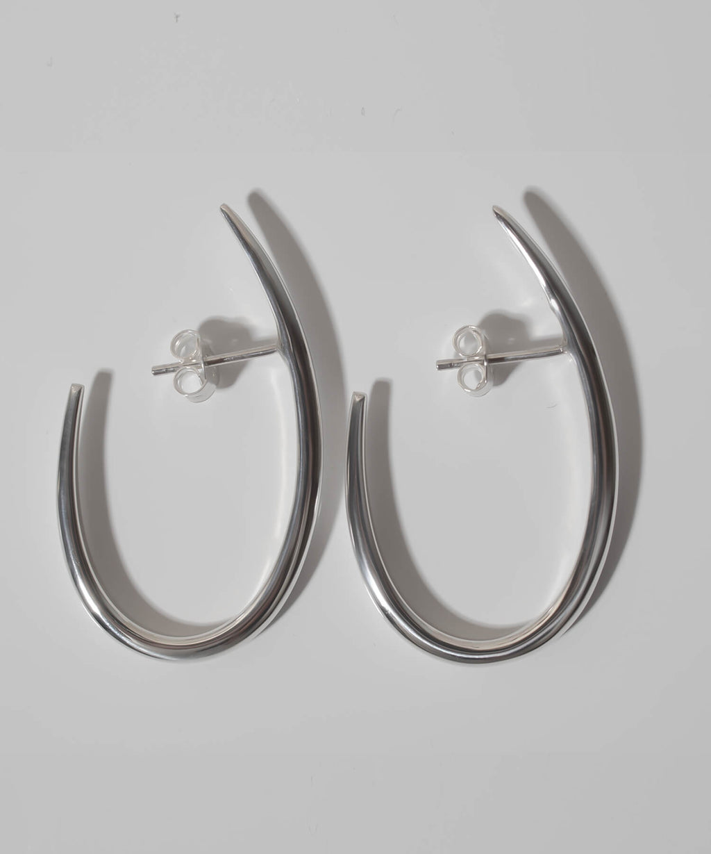 18K Gold Plated Sterling Silver Half Hook Elegant Earrings | VIIDA