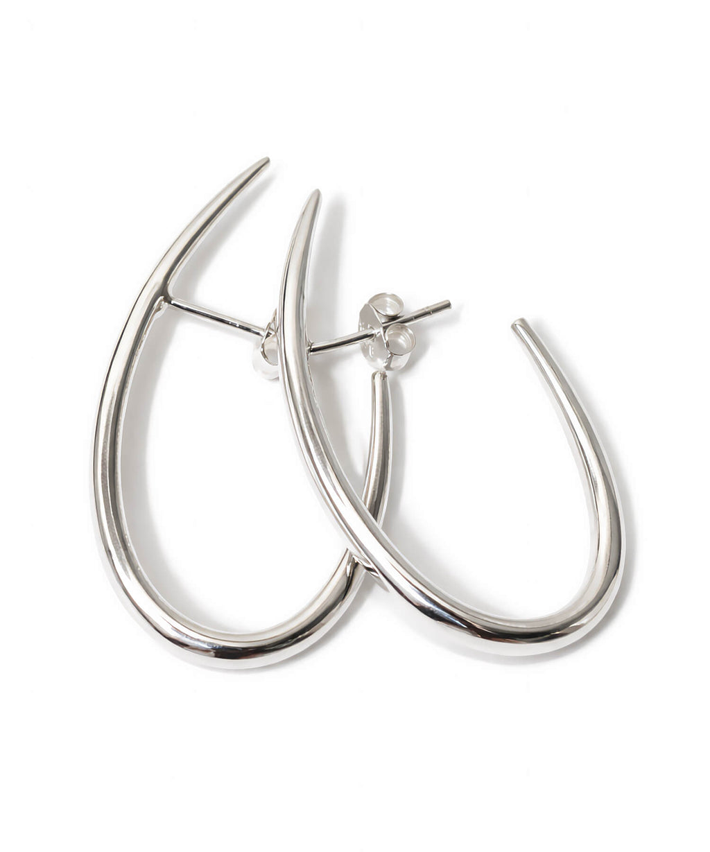 18K Gold Plated Sterling Silver Half Hook Elegant Earrings | VIIDA