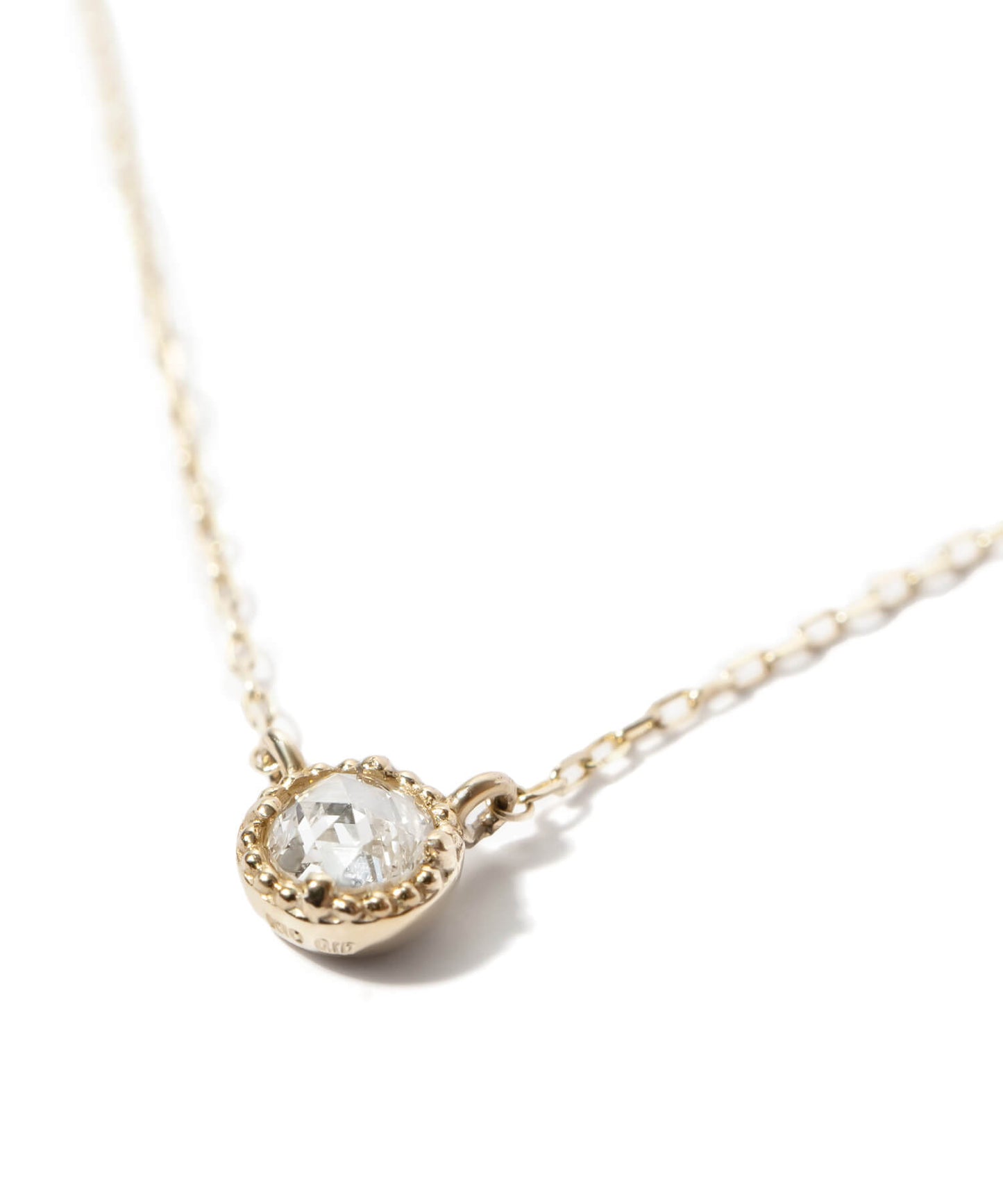 Dainty Round Diamond Necklace | ASTERI-VEGA NECKLACE