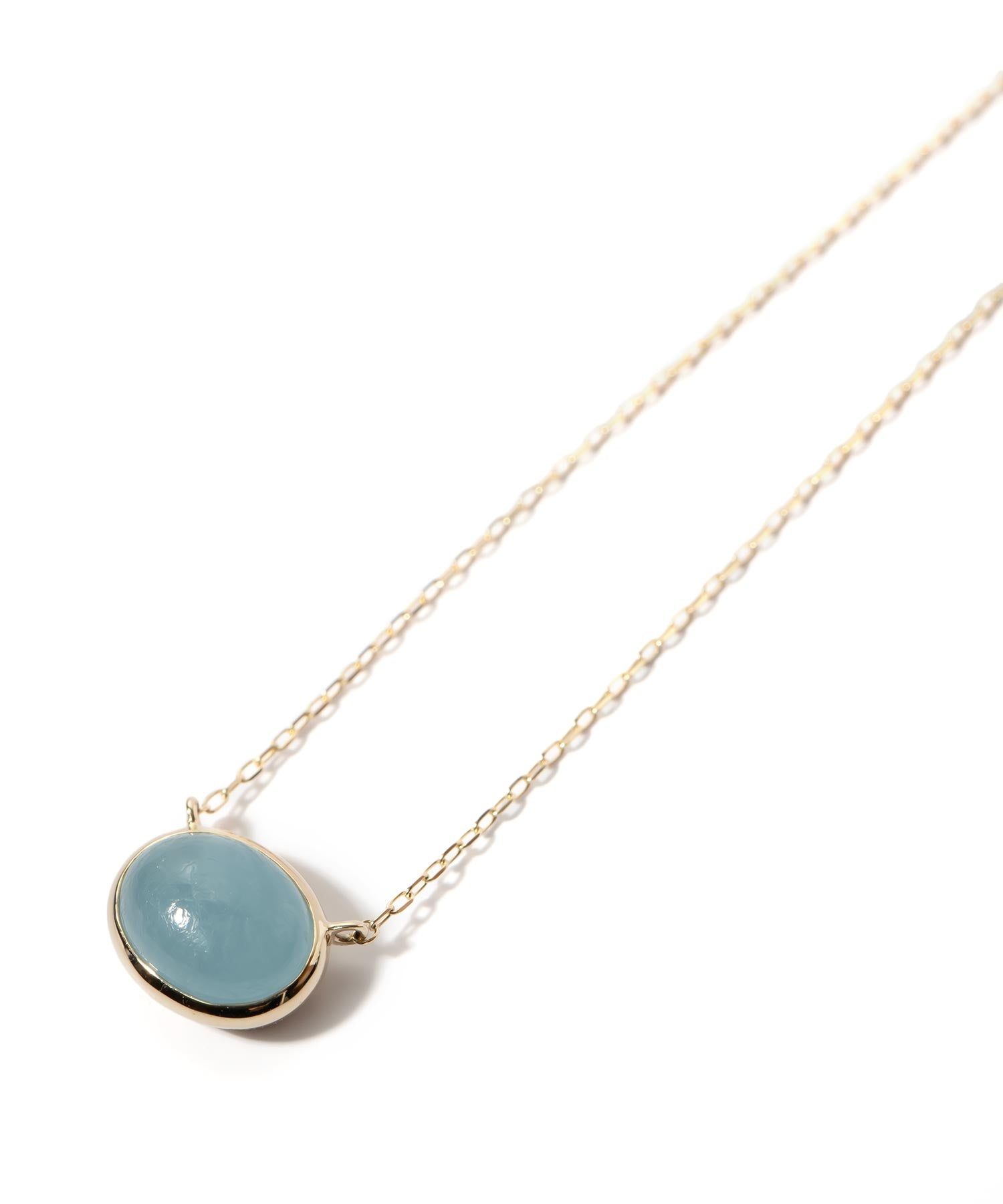 10K Gold Oval Gemstone Necklace | ELIA-TRE