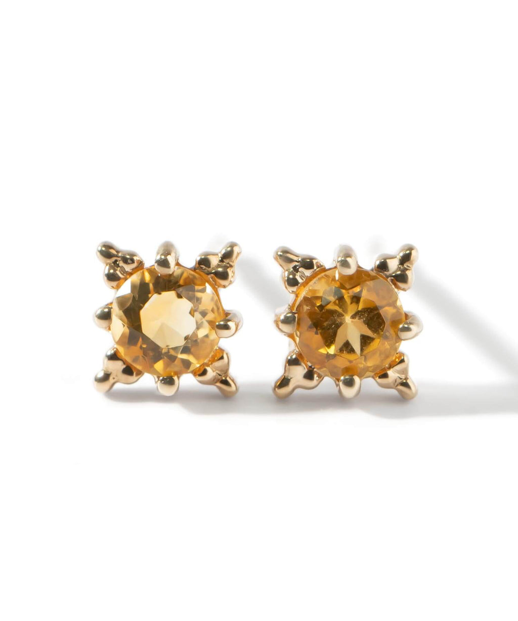 10K Gold Citrine Starburst Earrings | ENLILLE-STELLA