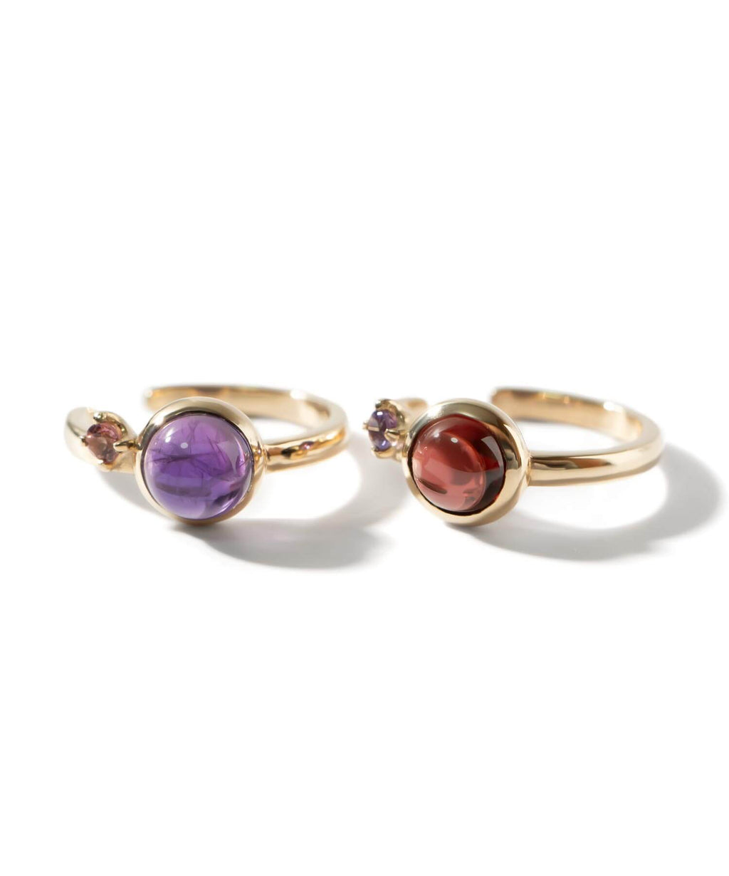 10K Gold Bicolor Gemstone Earcuff | LACHTARA-ETT EARCUFF