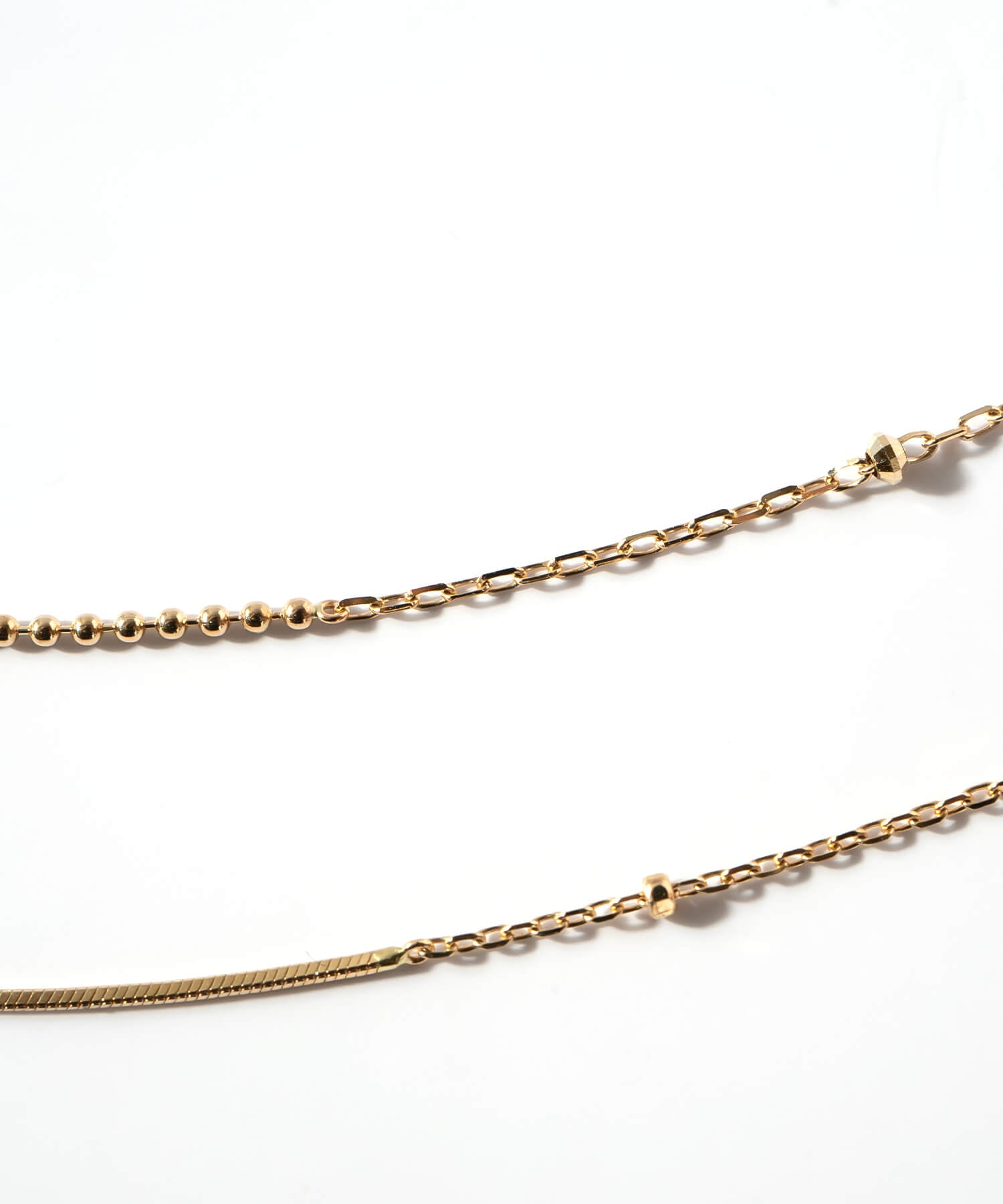 10K Gold Mix Chain Gold Bracelet | ARIADNE-MIKTOS-BR