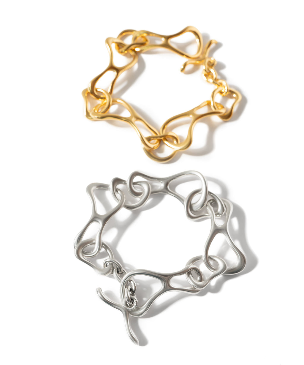 18K Gold Plated Sterling Silver Infinity Chain Bracelet | PALLAS