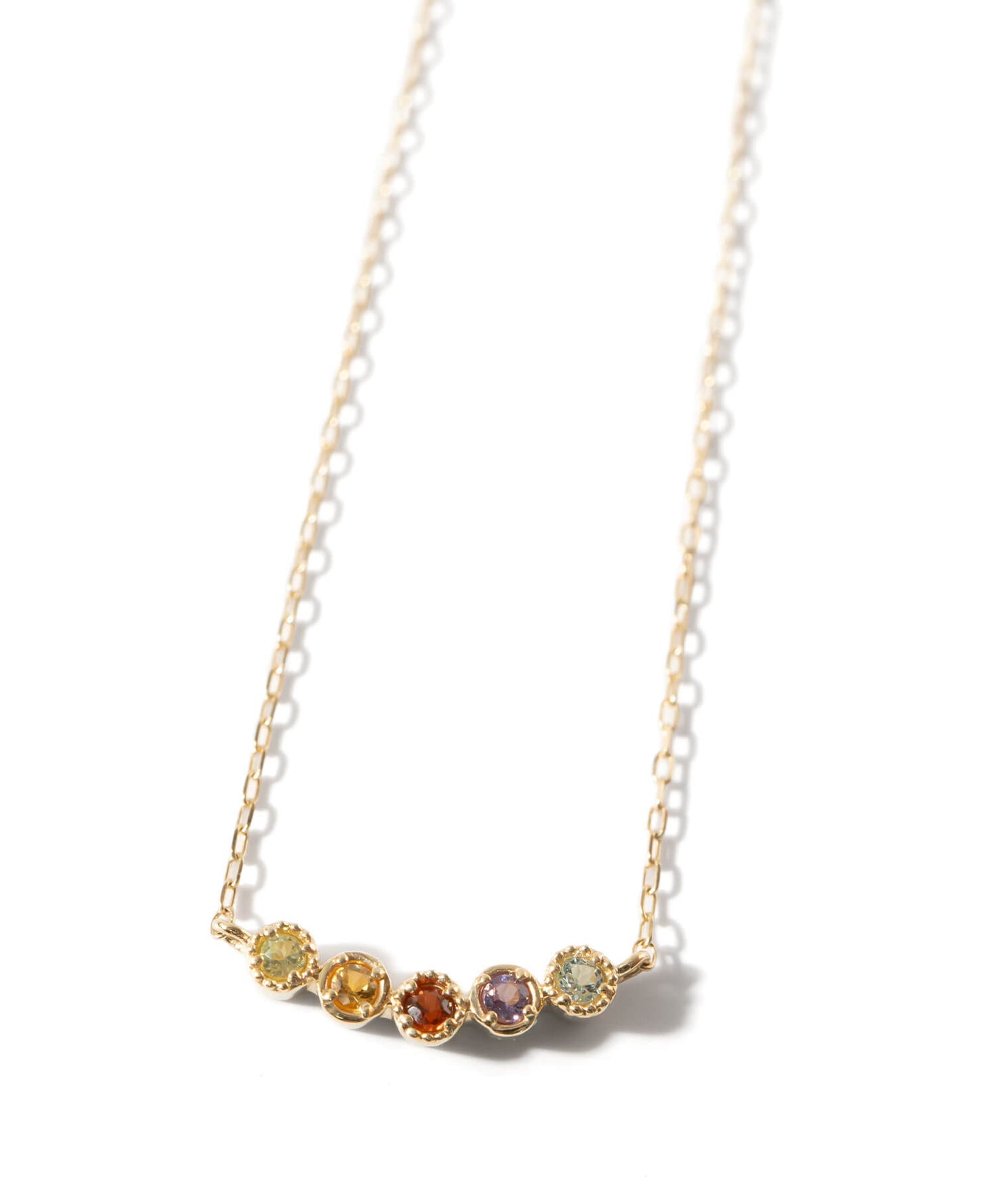 K10 Ombre Gem Stone Necklace | PALVE-QUINT NECKLACE