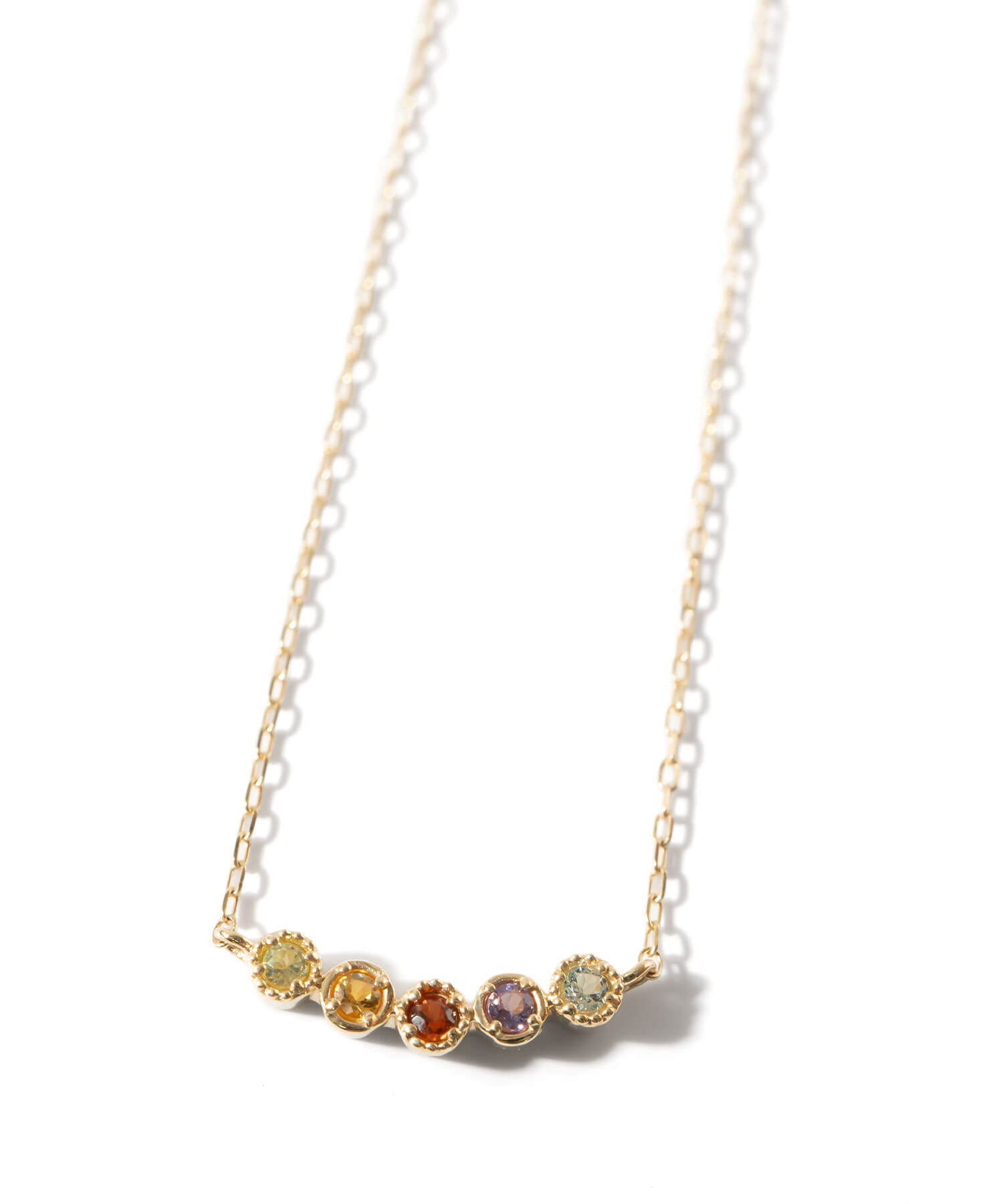 10K Gold Ombre Gemstone Necklace | PALVE-QUINT