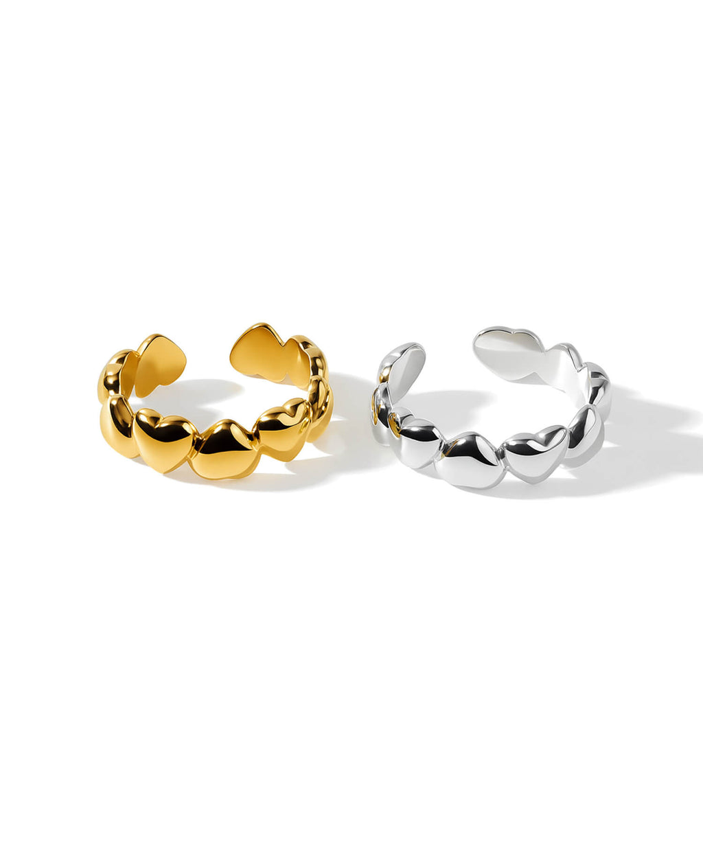 Plump Heart Link Ring | SYDAN-ALT