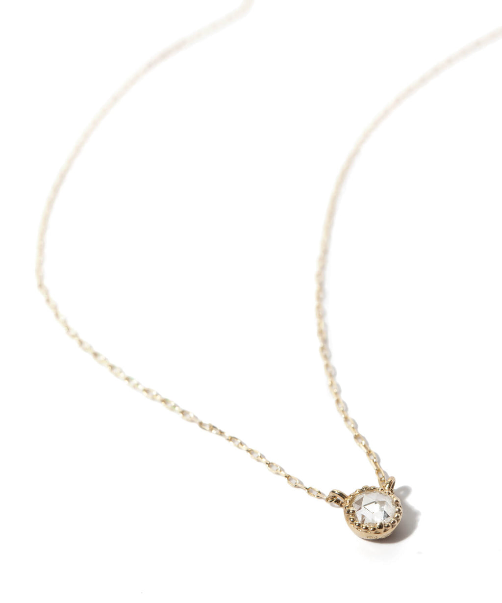 Dainty Round Diamond Necklace | ASTERI-VEGA