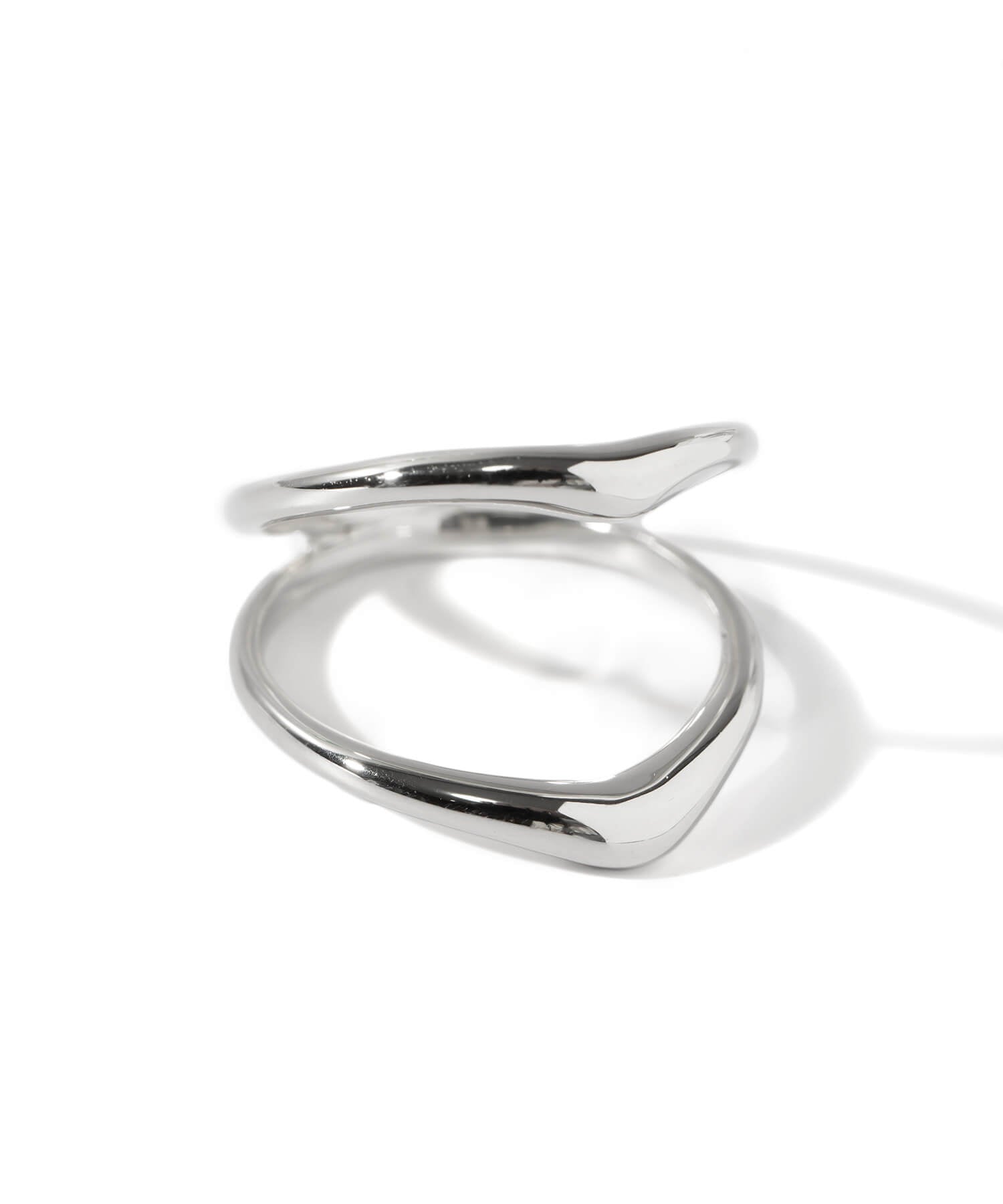 18K Gold Plated Sterling Silver Double Chevron Ring | GAVIOTA0BULKY