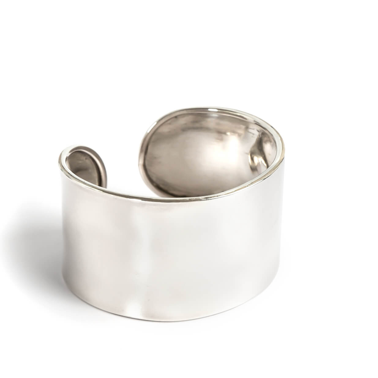925 Sterling Silver Wide Bangle | KARPOS