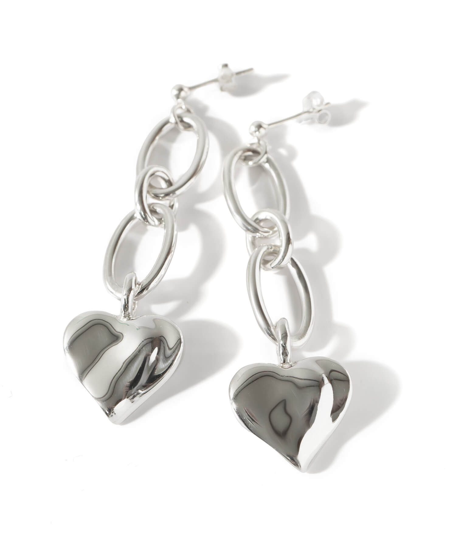 Heart Chain Earrings | MELLOW HEART CHAIN