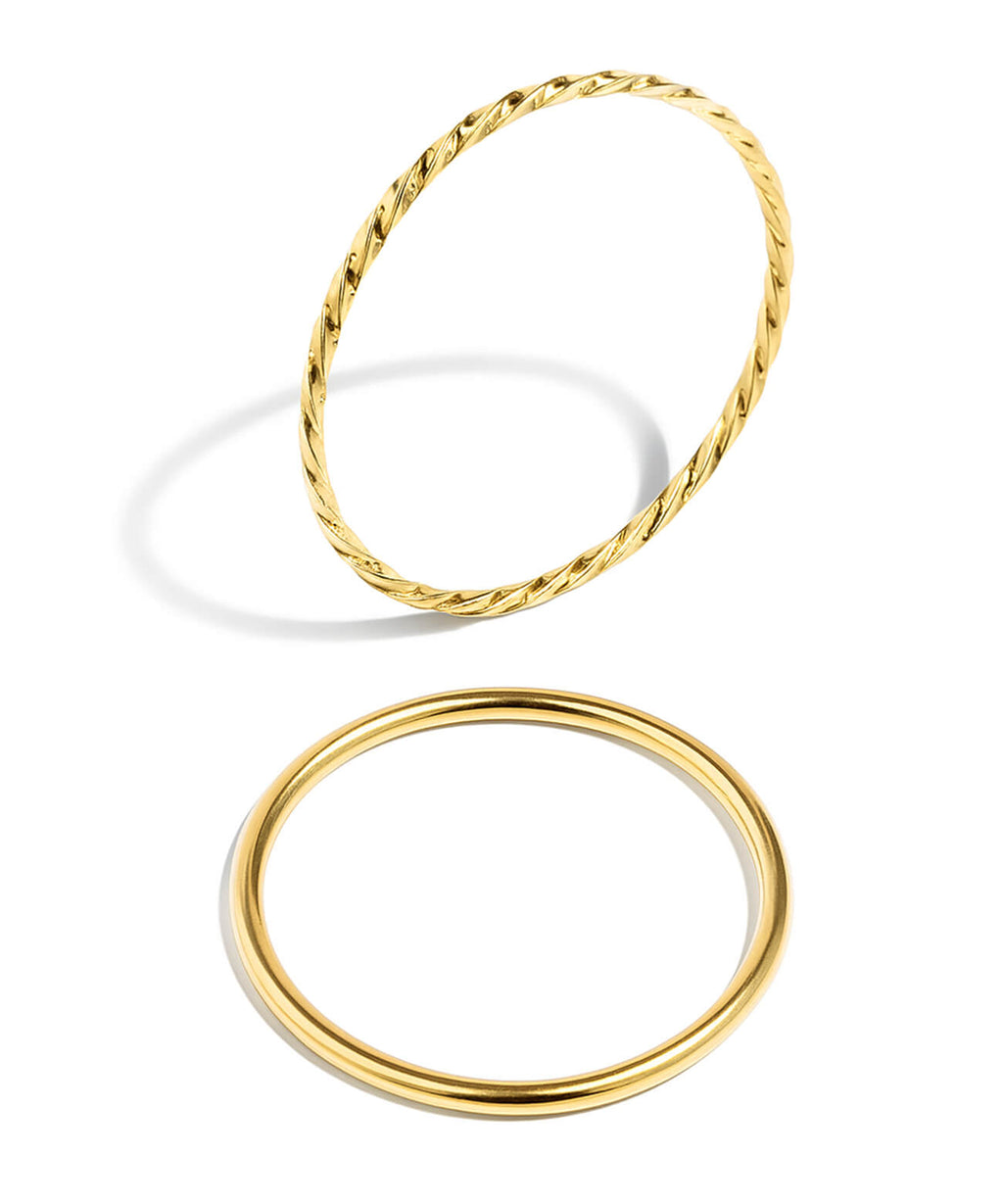 18K Gold Dainty Skinny Ring | SILPHA