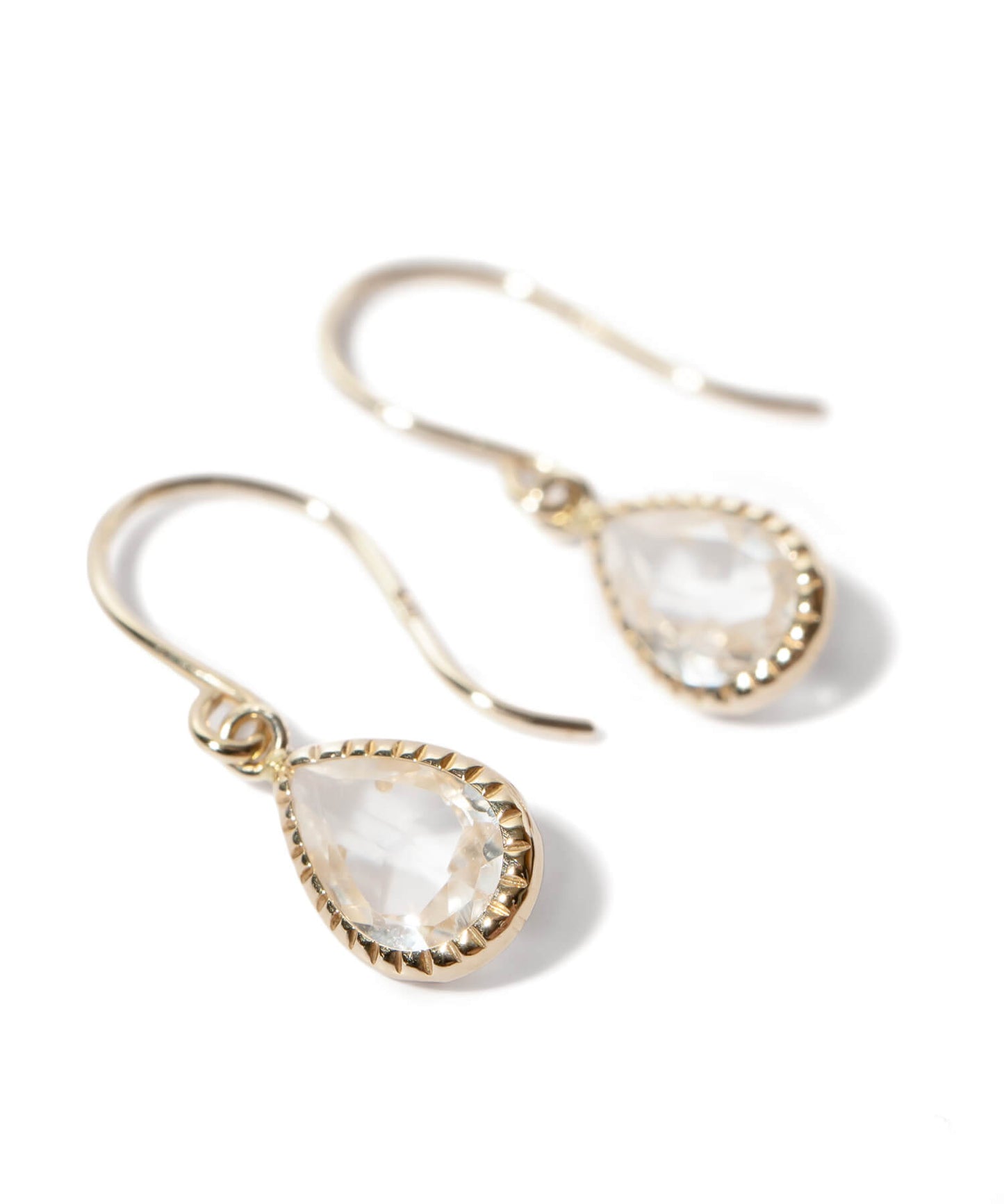 K10 Gemstone Tear Drop Earring | TERRA-SOLZE-PE