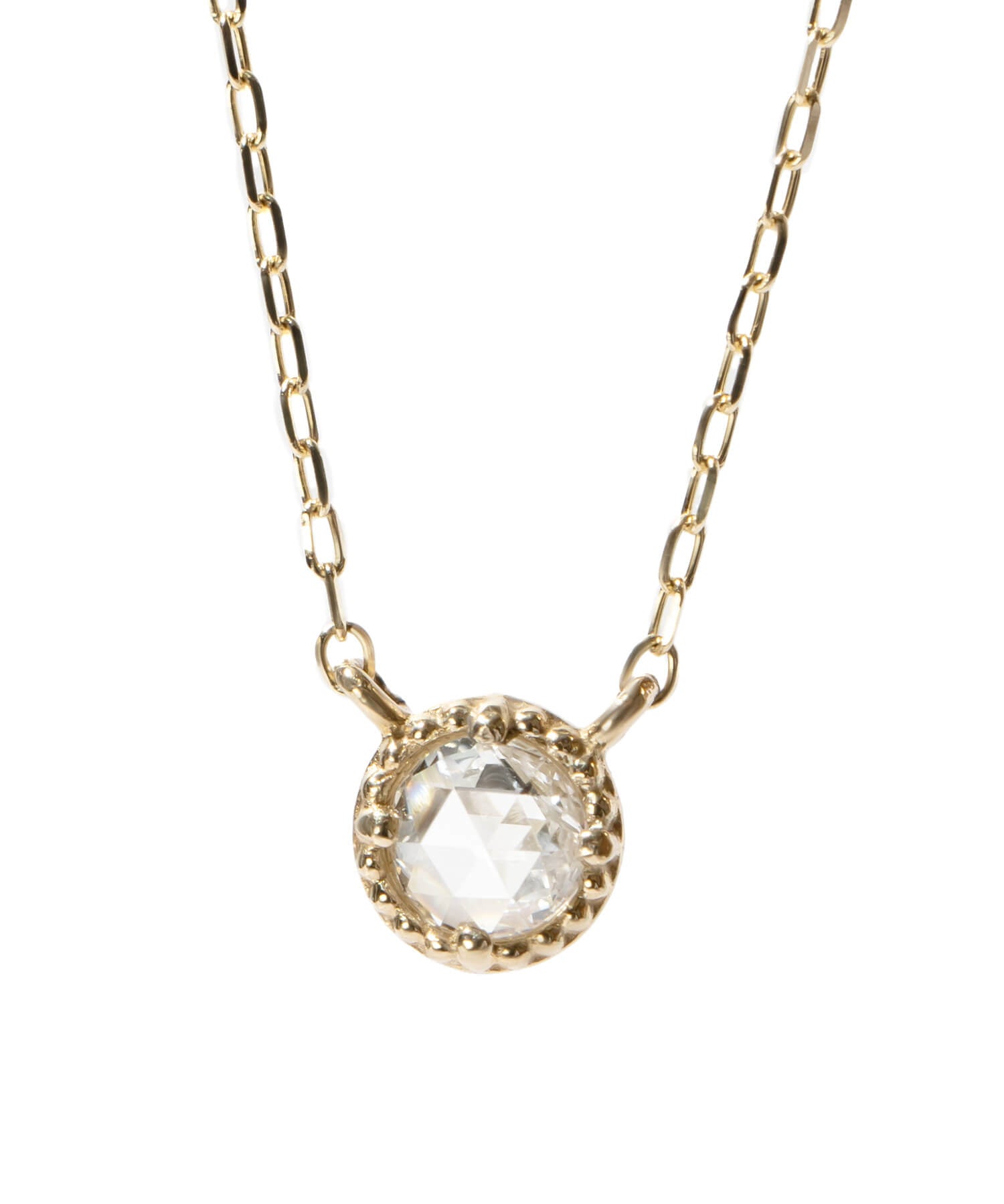 Dainty Round Diamond Necklace | ASTERI-VEGA