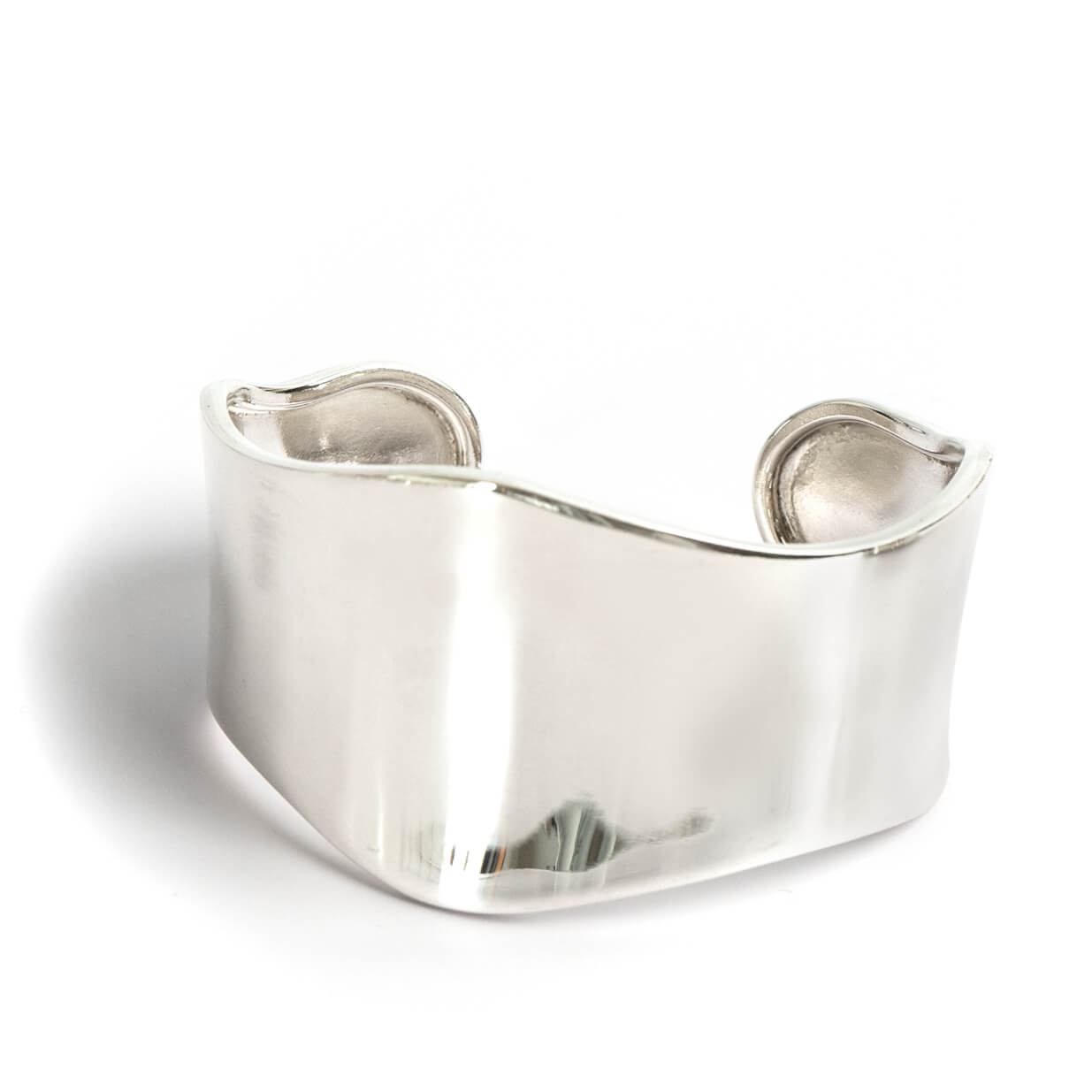 925 Sterling Silver Wide Bangle | KARPOS